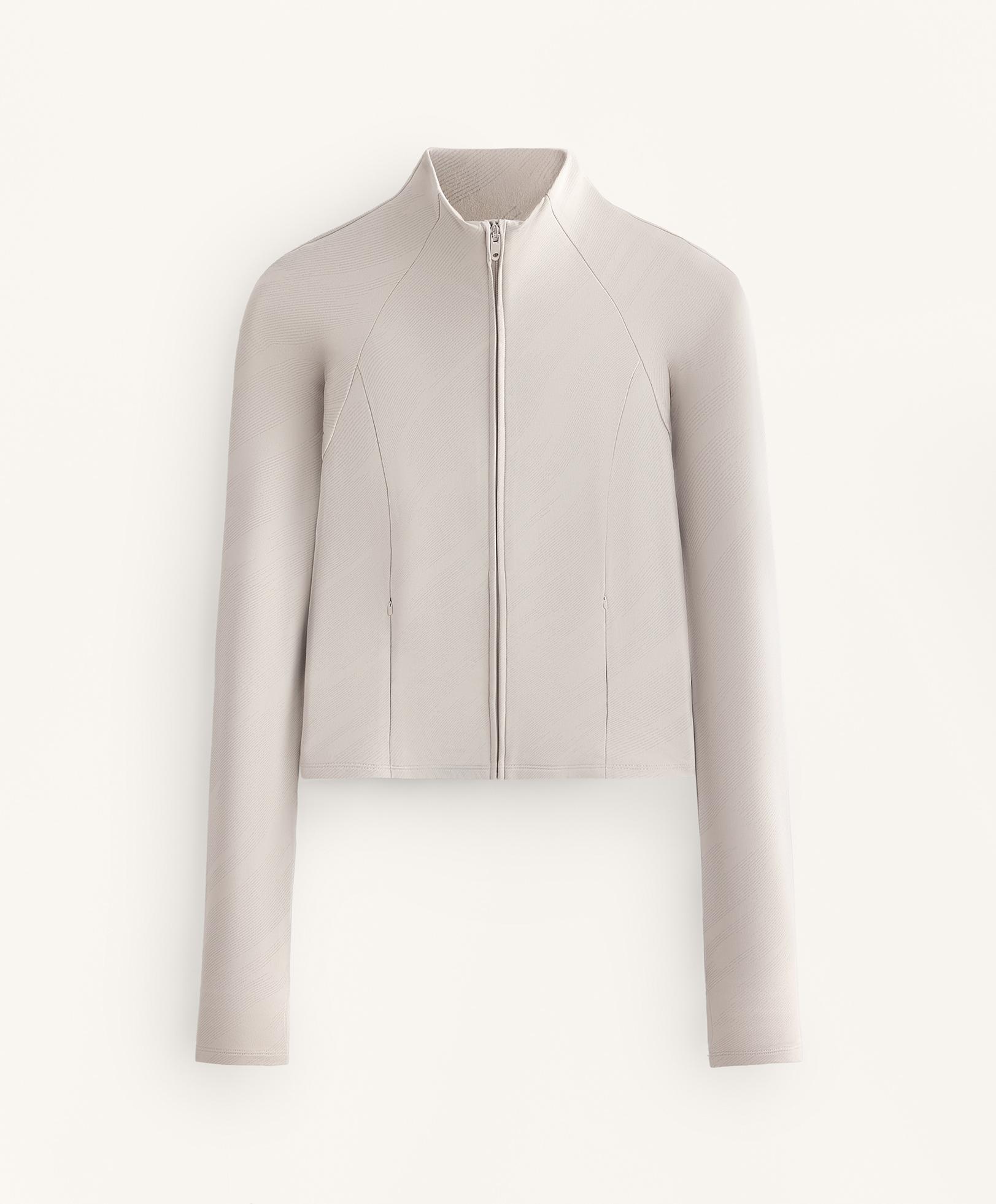 Light warm reflective technical jacket — TAUPE