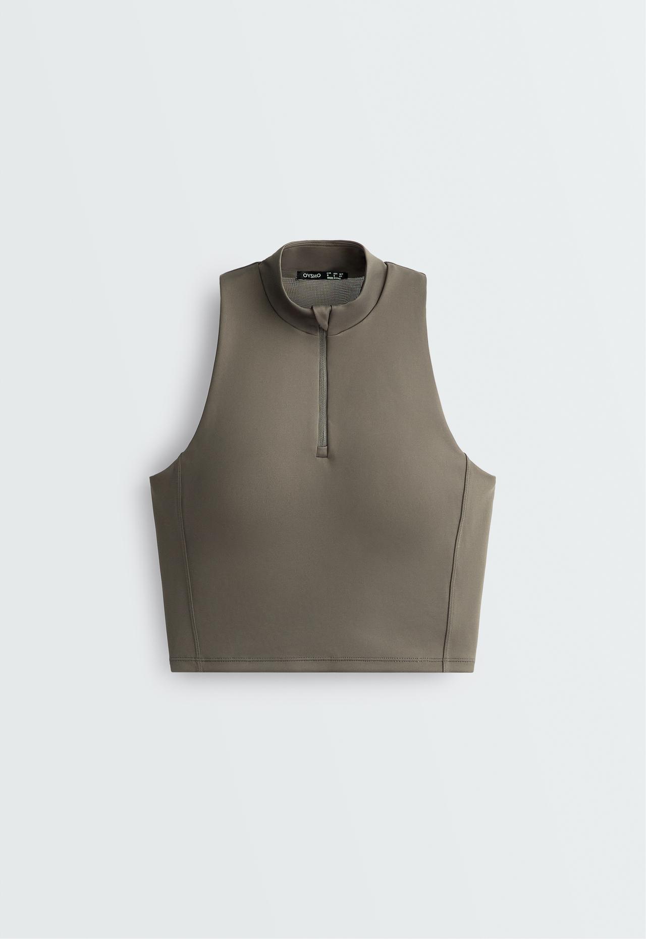 Rapid Dry tank top with pockets — CHARCOAL GREY