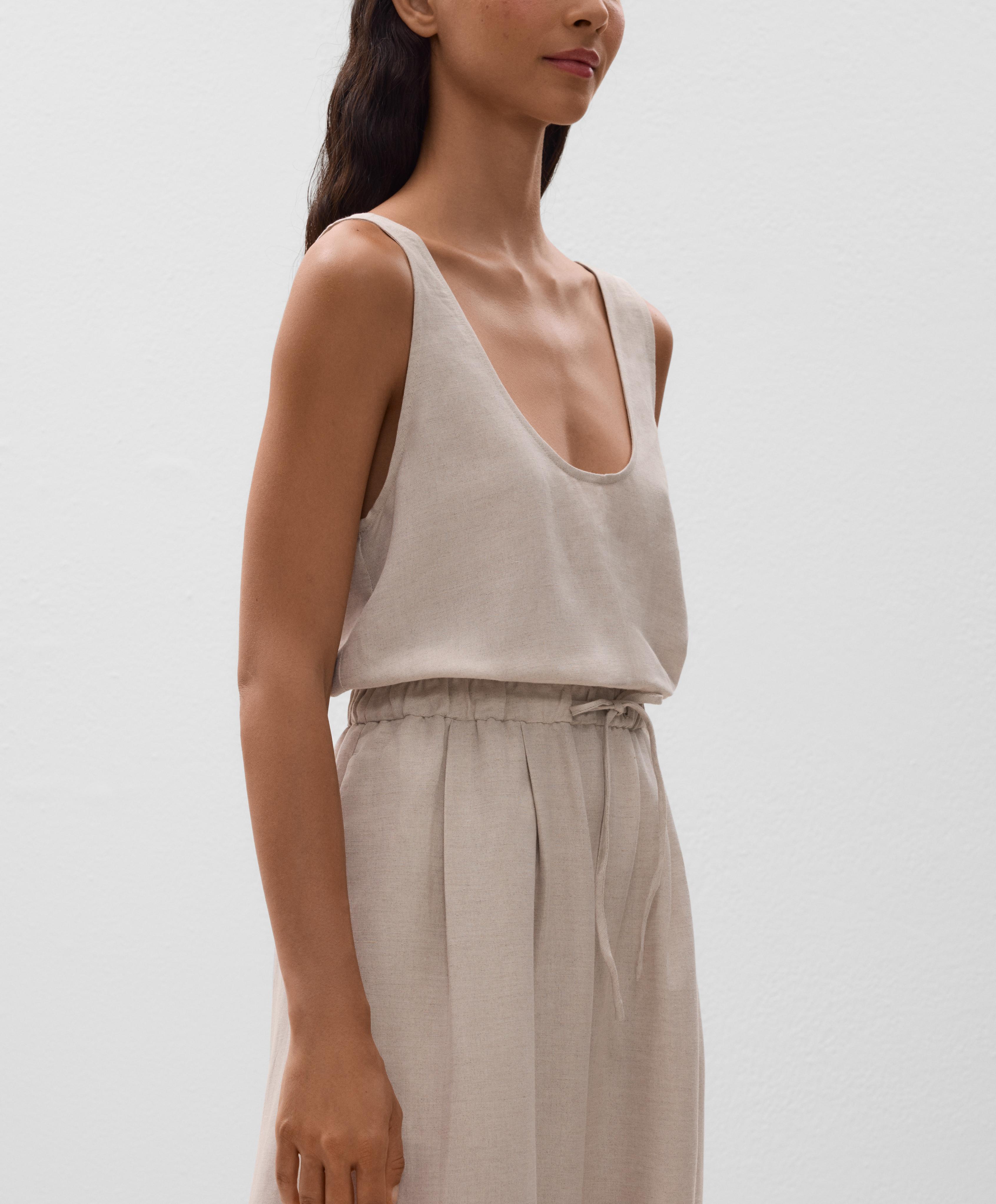 Linen blend balloon jumpsuit - Sale Linen blend balloon jumpsuit - Sale