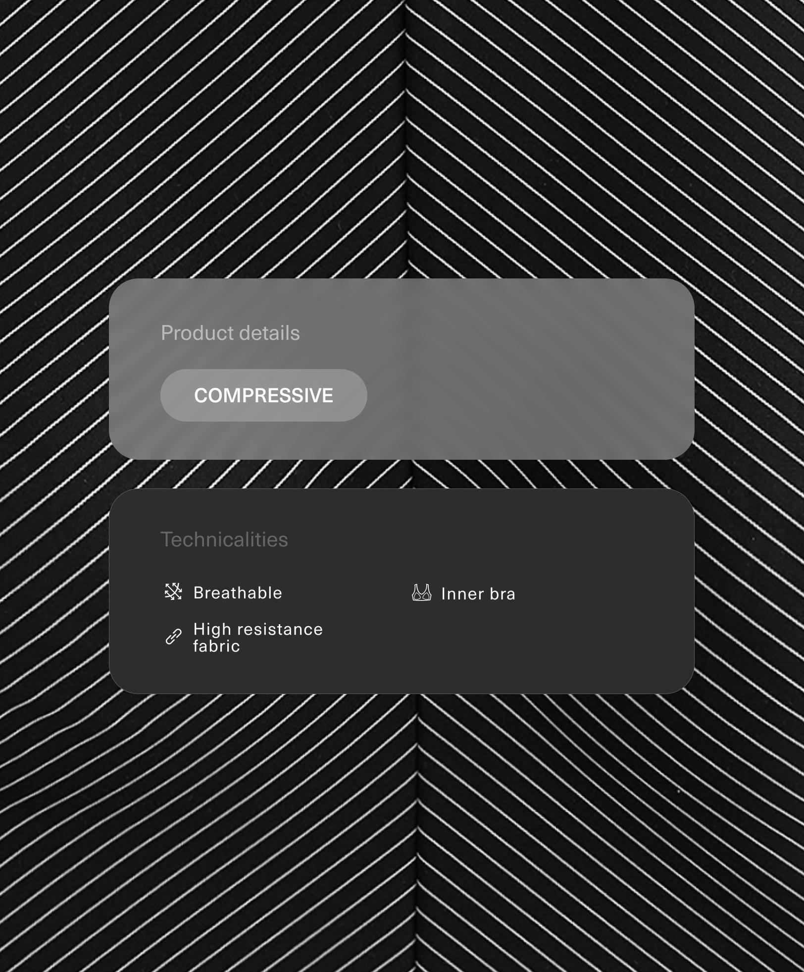 Tank top Compressive às riscas - Saldos Tank top Compressive às riscas - Saldos