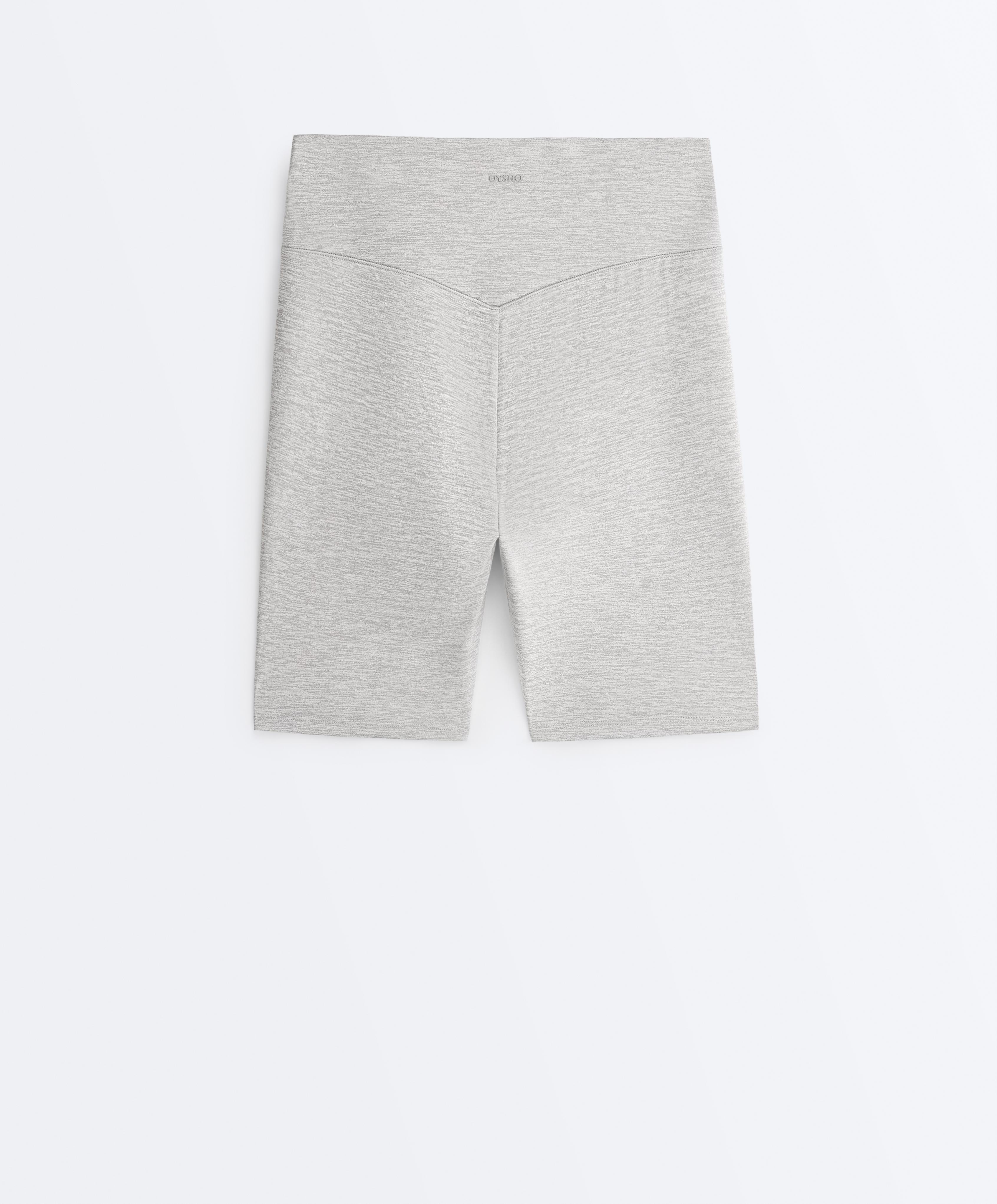 Evermove high-rise 20cm cycle leggings — MID-GREY MELANGE
