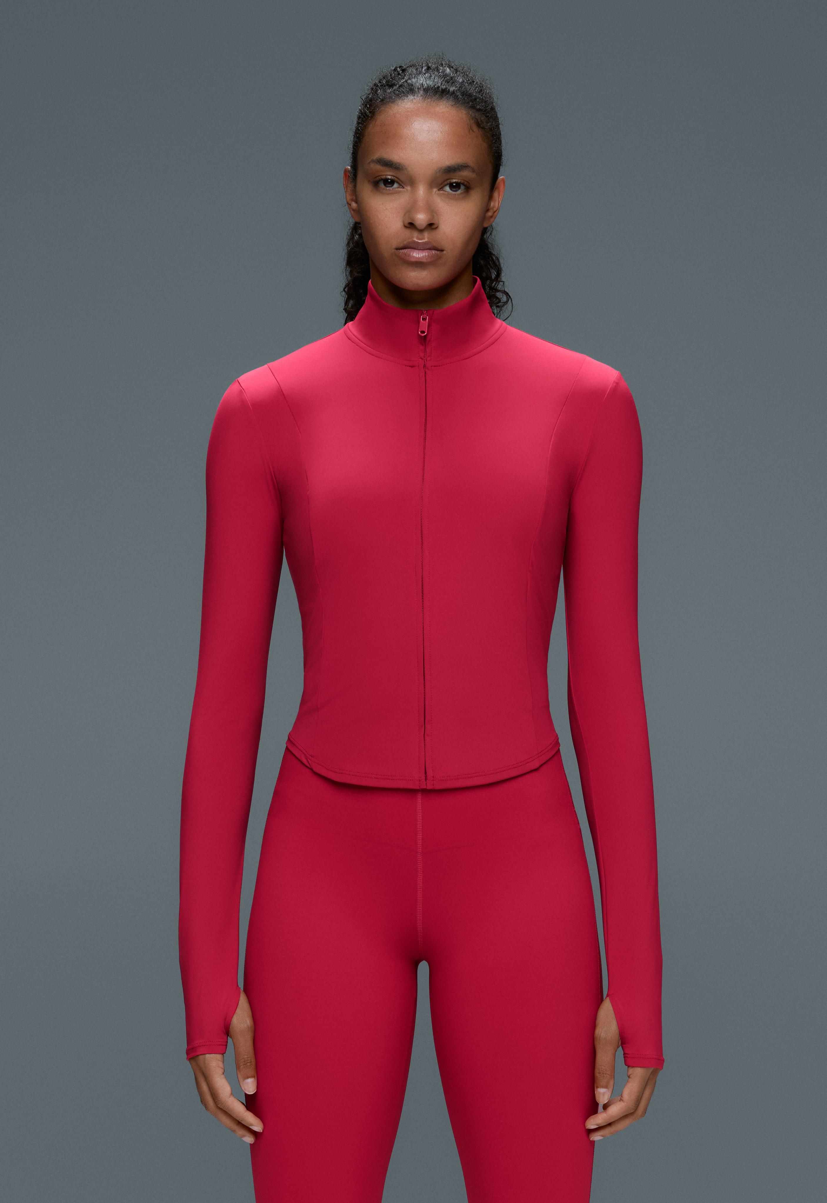 Short Light Touch technical jacket — RED