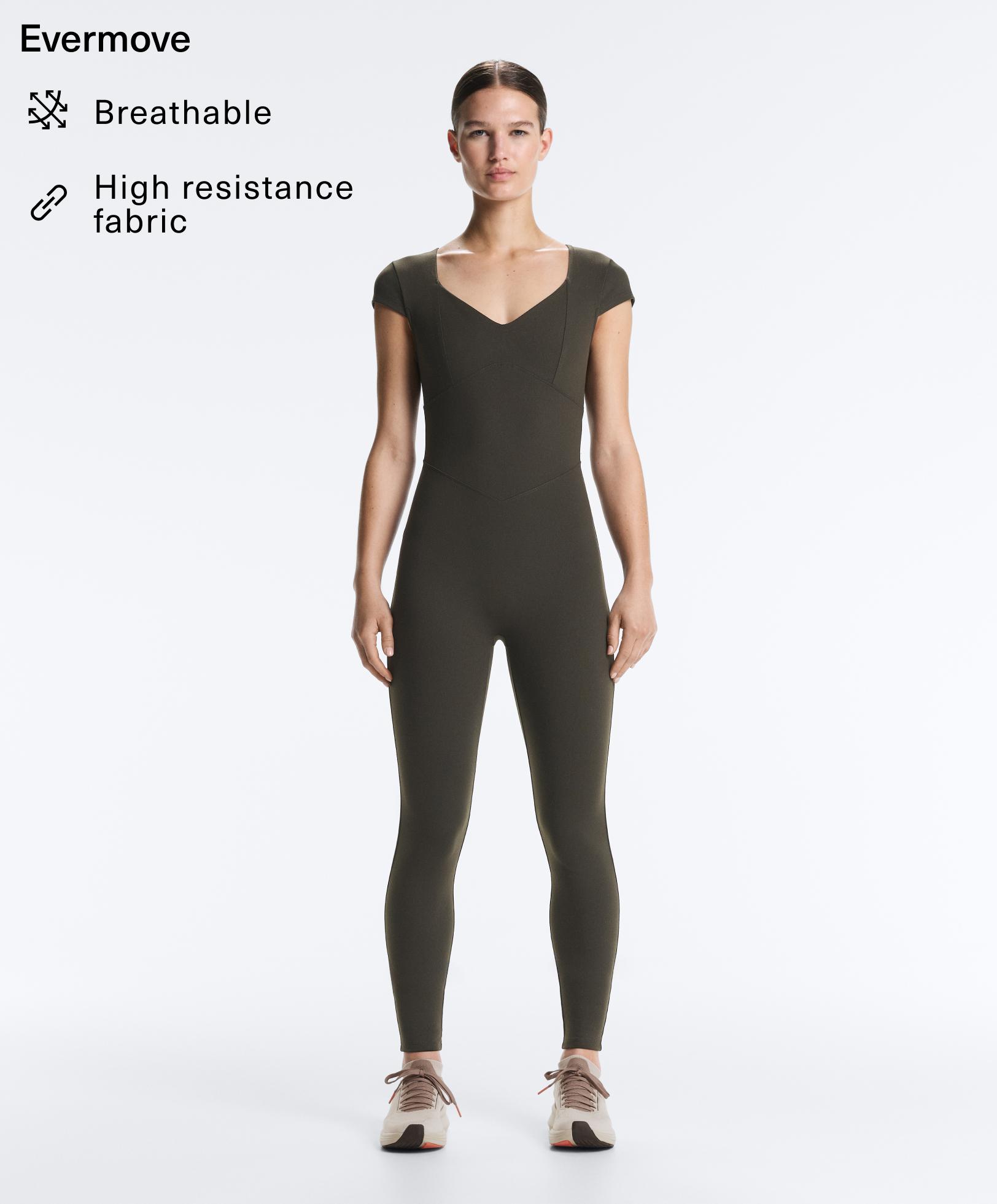 Evermove short-sleeve long jumpsuit - Sale Evermove short-sleeve long jumpsuit - Sale