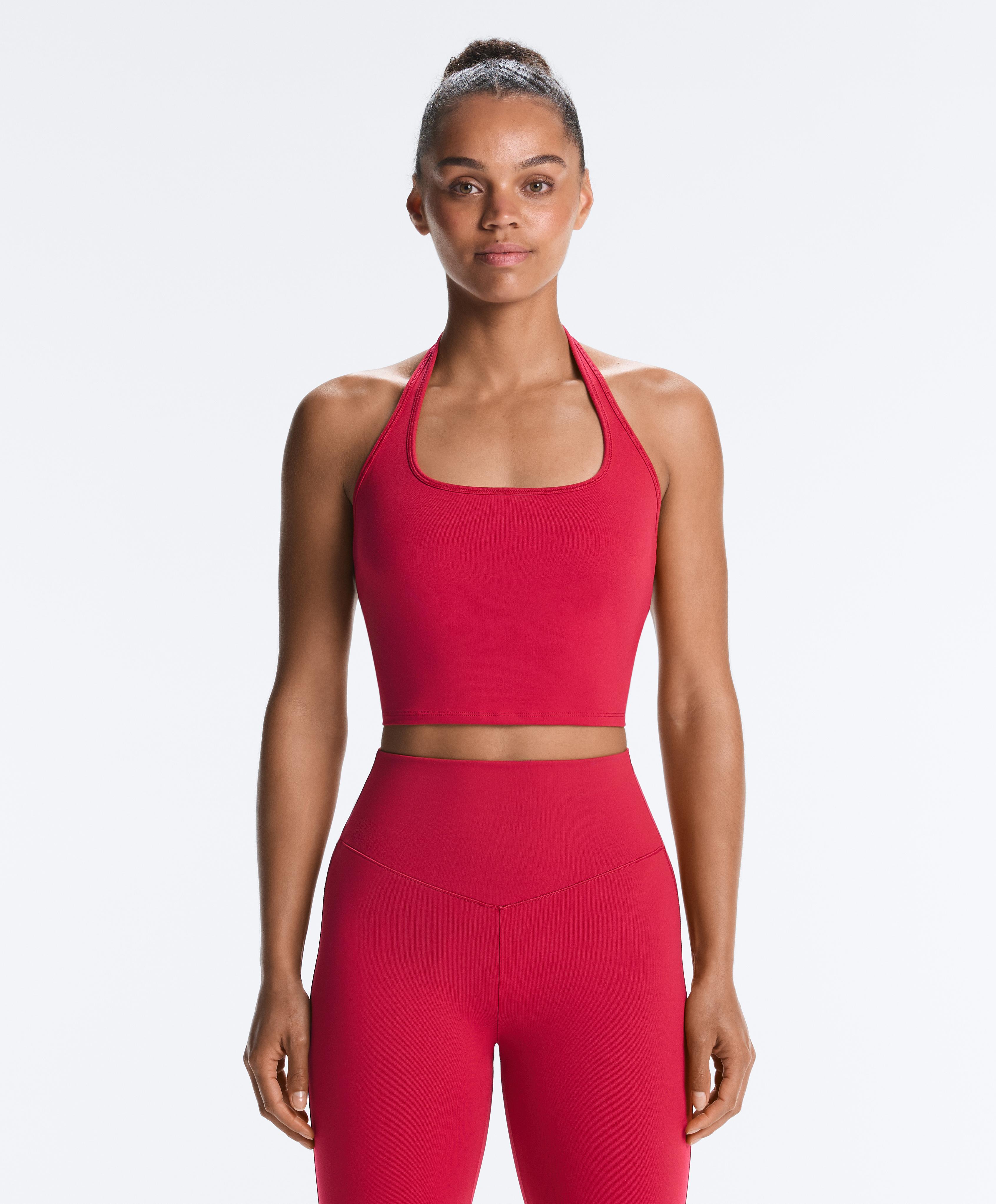 Evermove halter tank top — RED