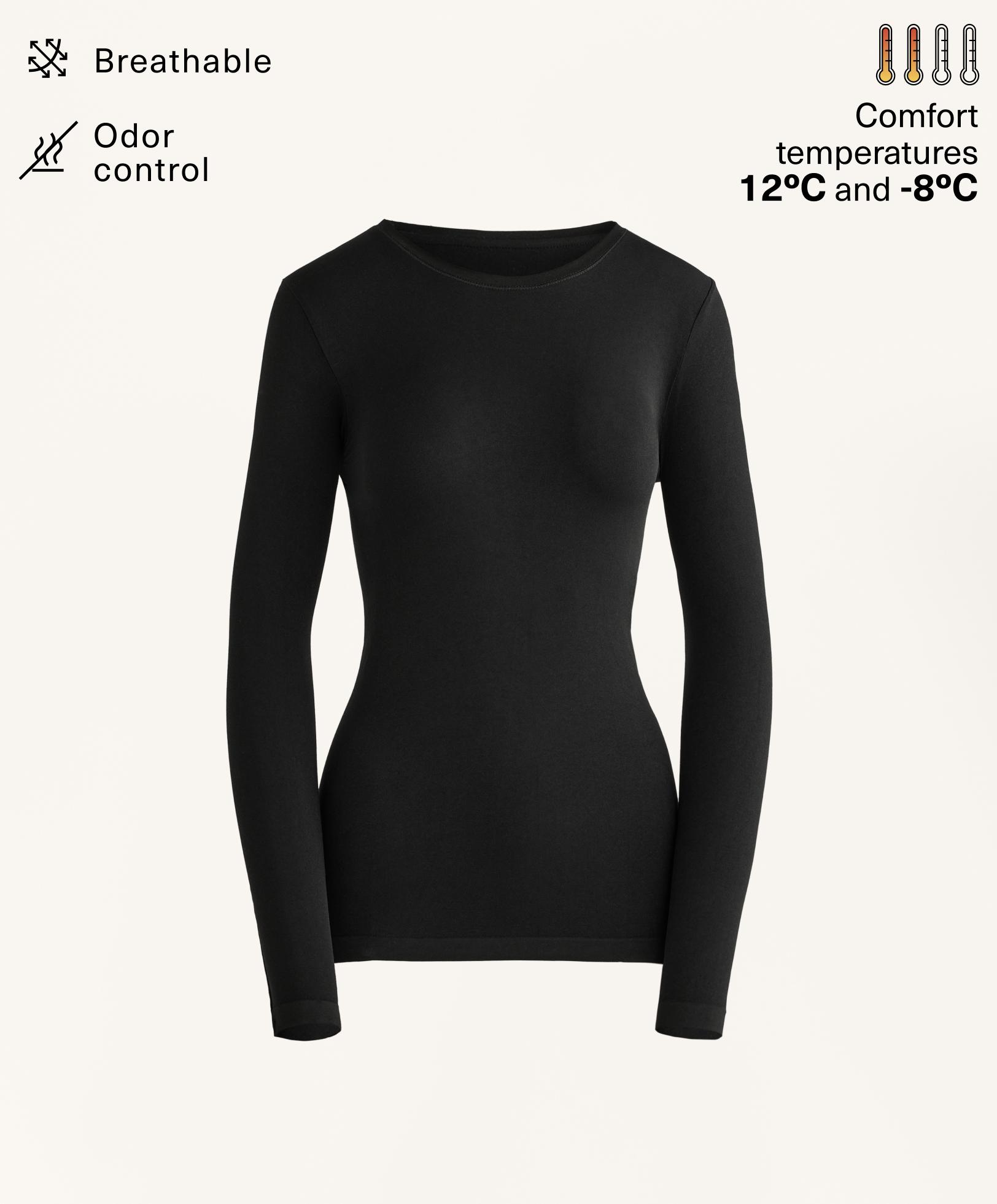 Seamless thermal base layer T-shirt