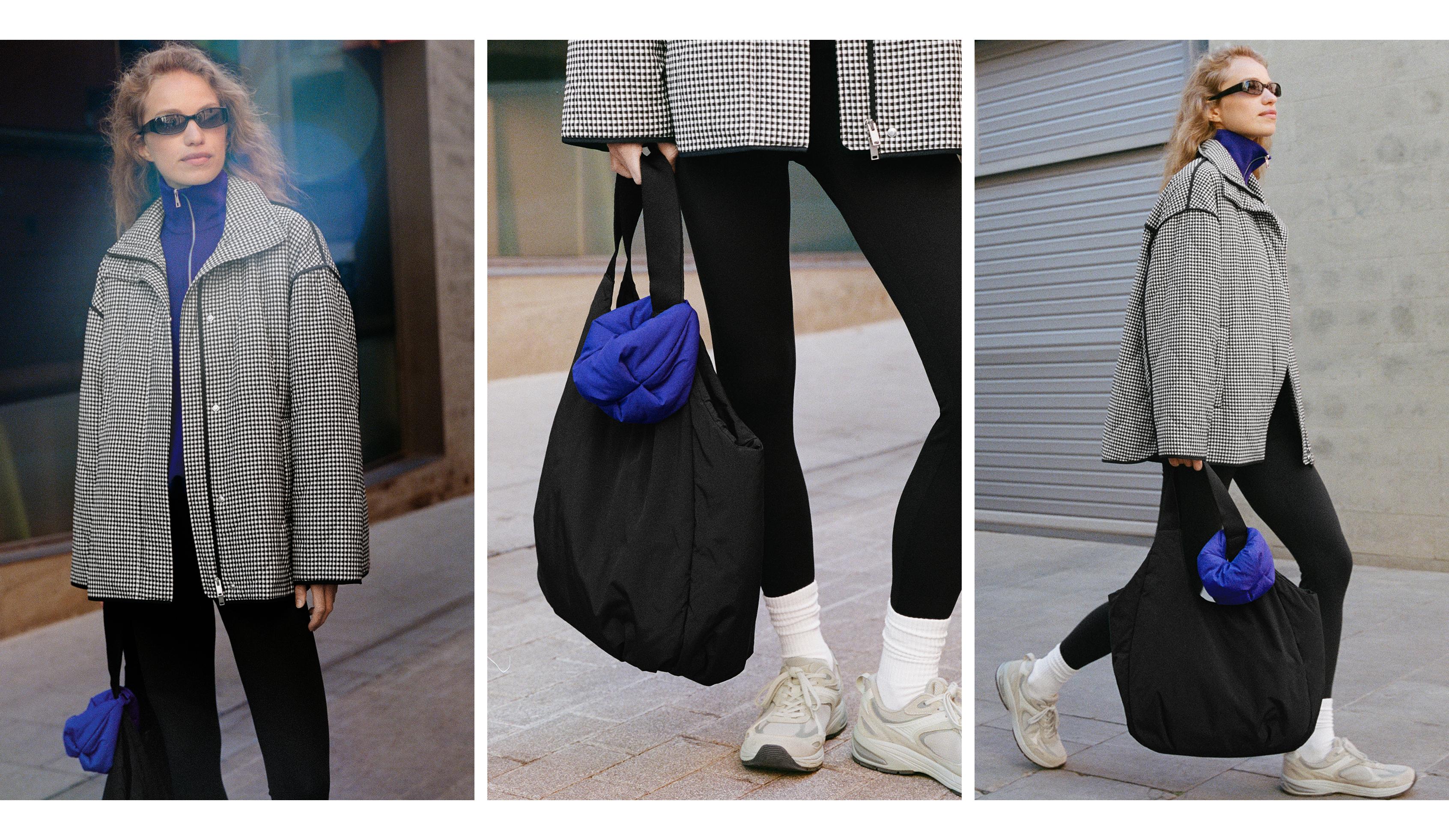 Mini quilted crossbody bag — BLUE