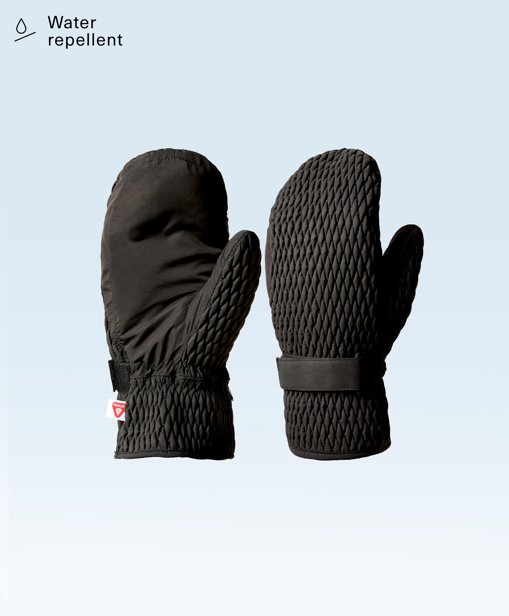 Water repellent PrimaLoft® textured mittens