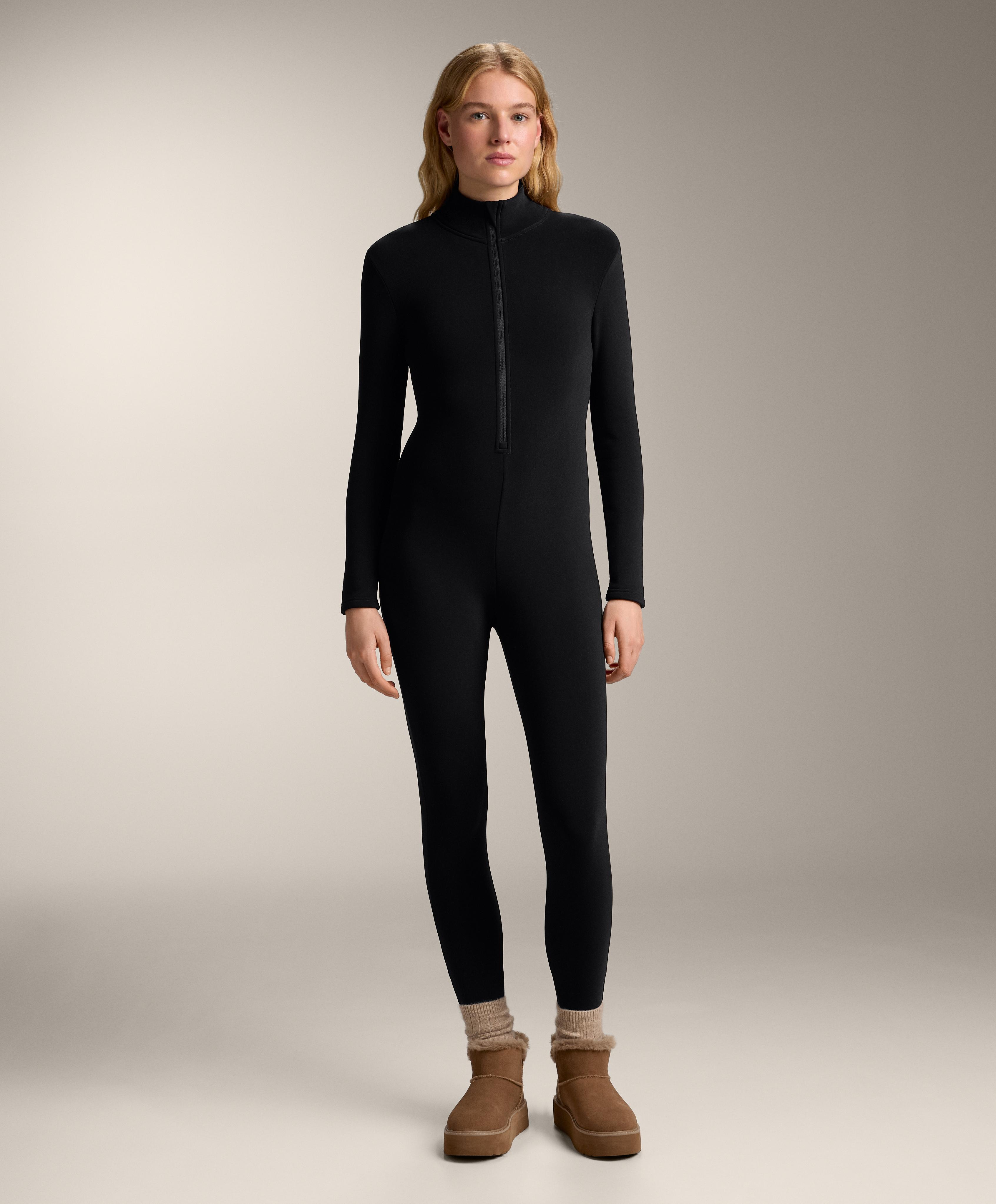 Super extra Warm long jumpsuit — BLACK