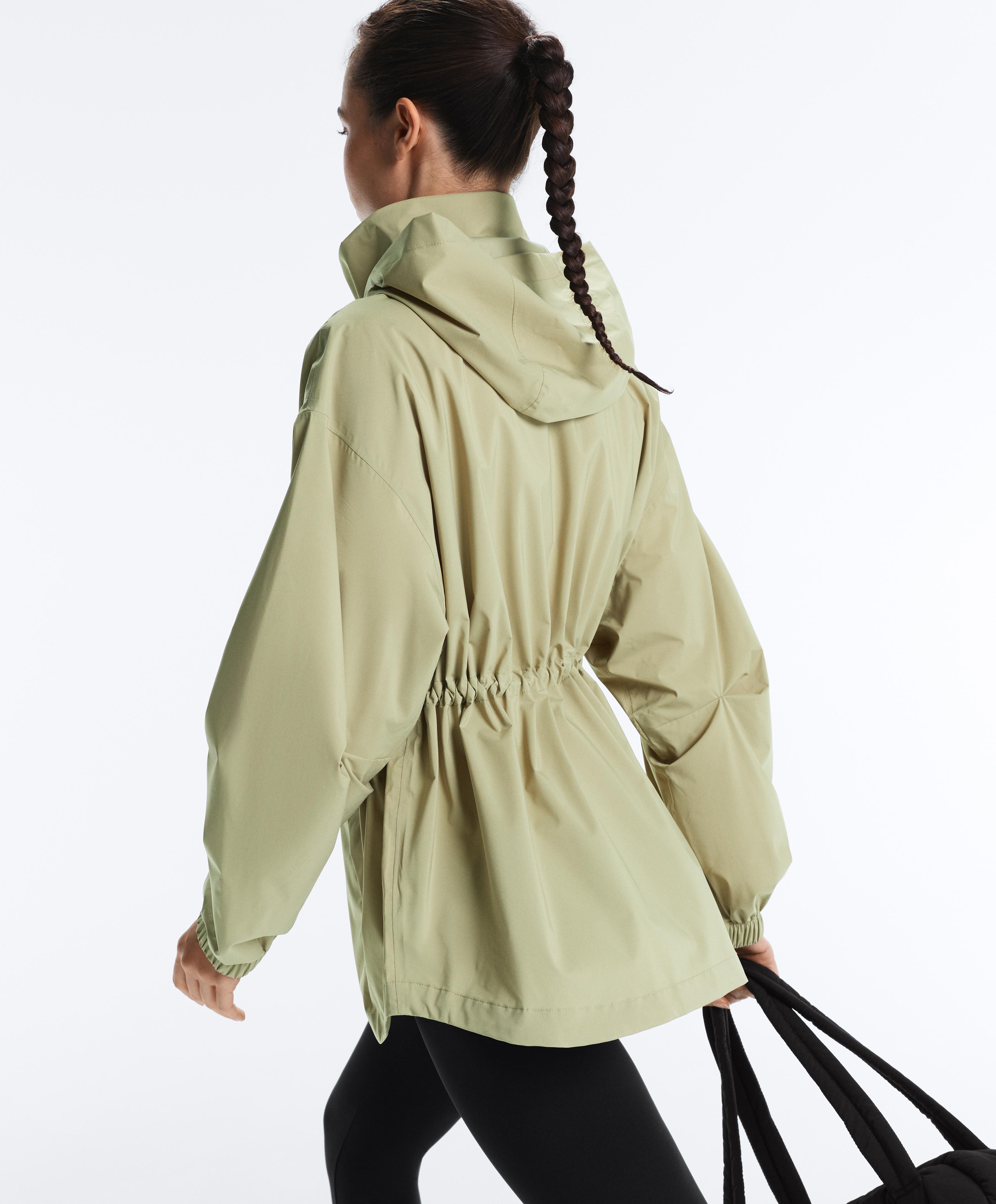 Super extra lightweight 10k packable waterproof jacket — WASHED APPLE GREEN