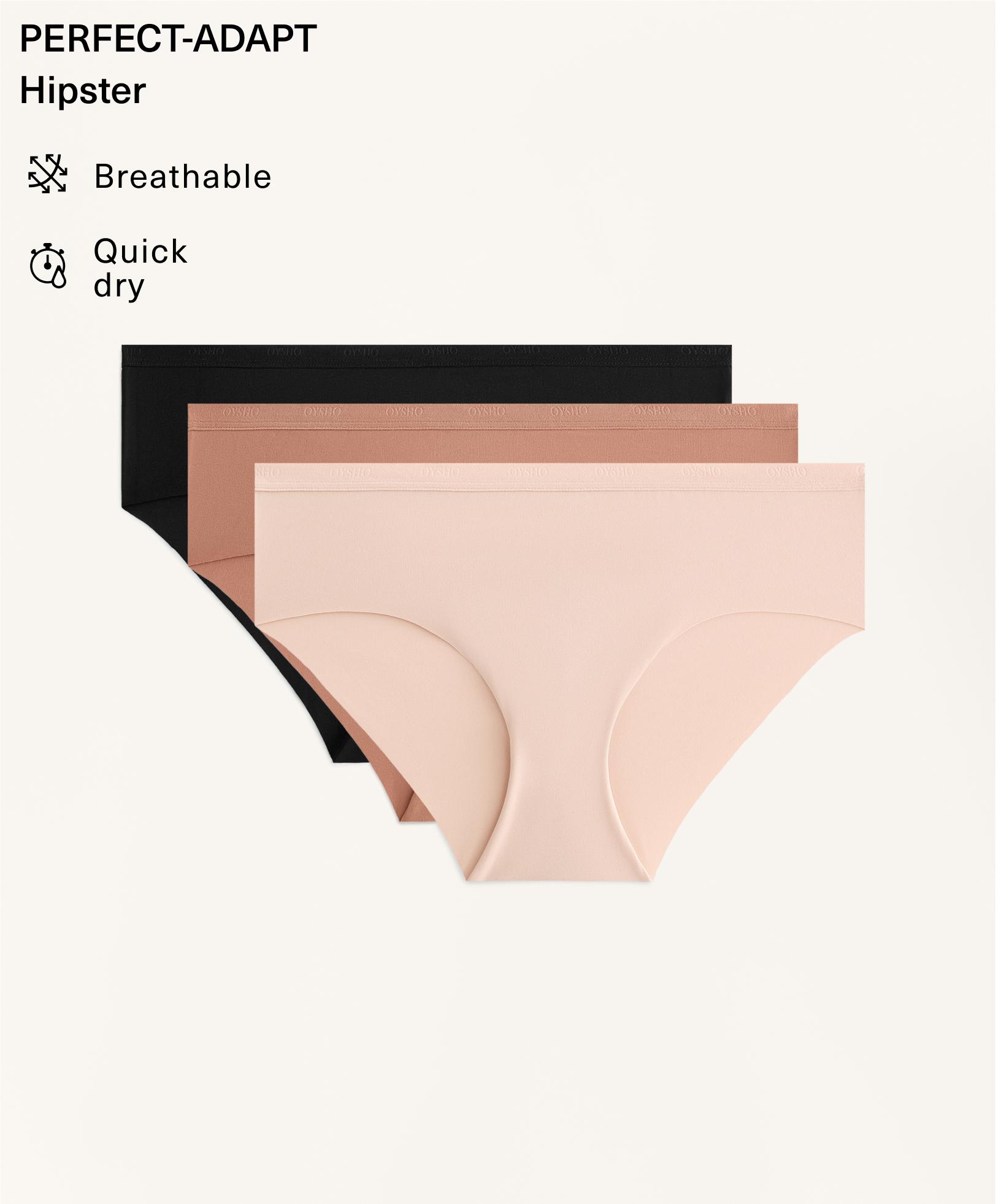 3 bragas hipster mezcla poliamida logo