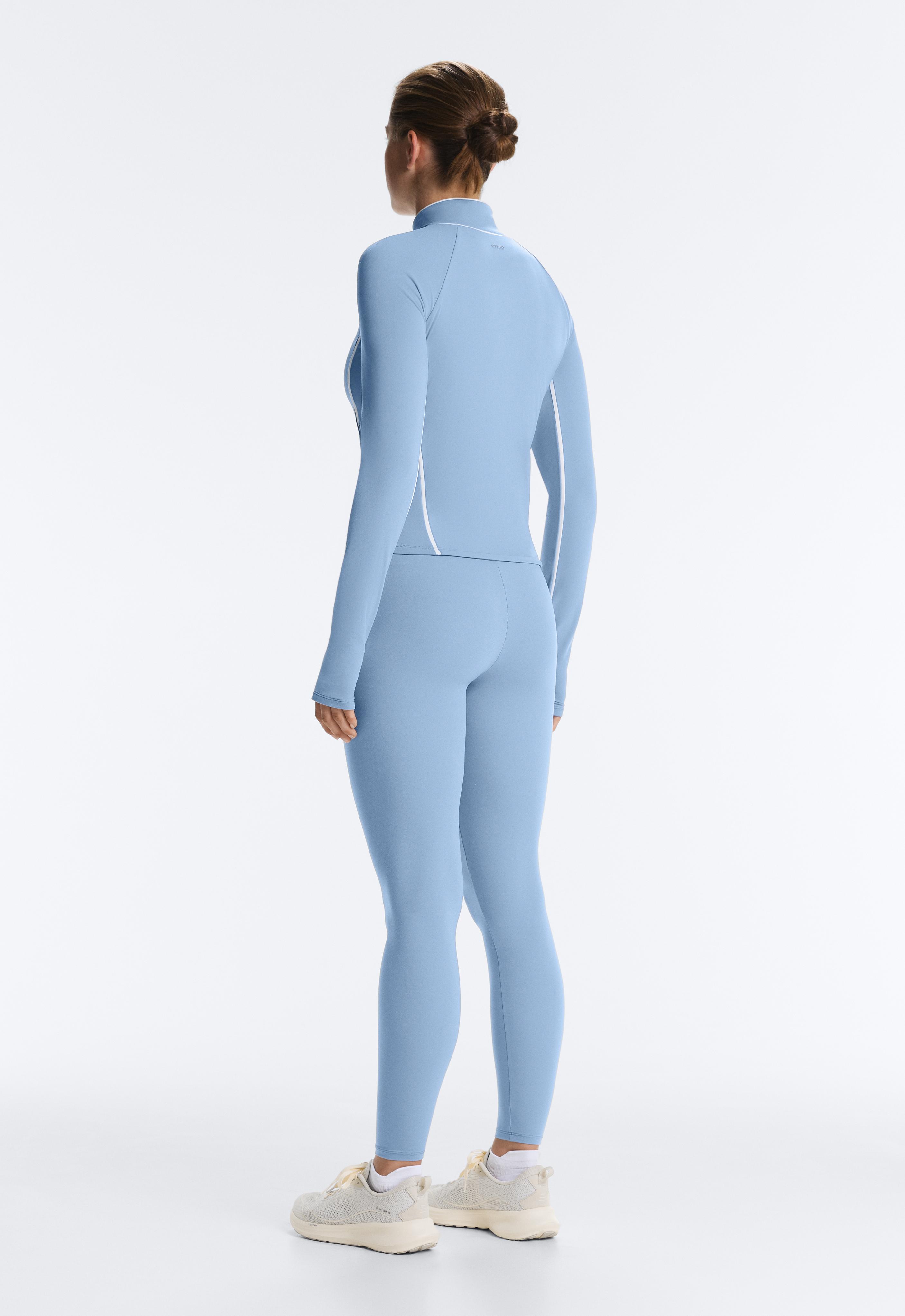 Light warm piping technical jacket — BLUE