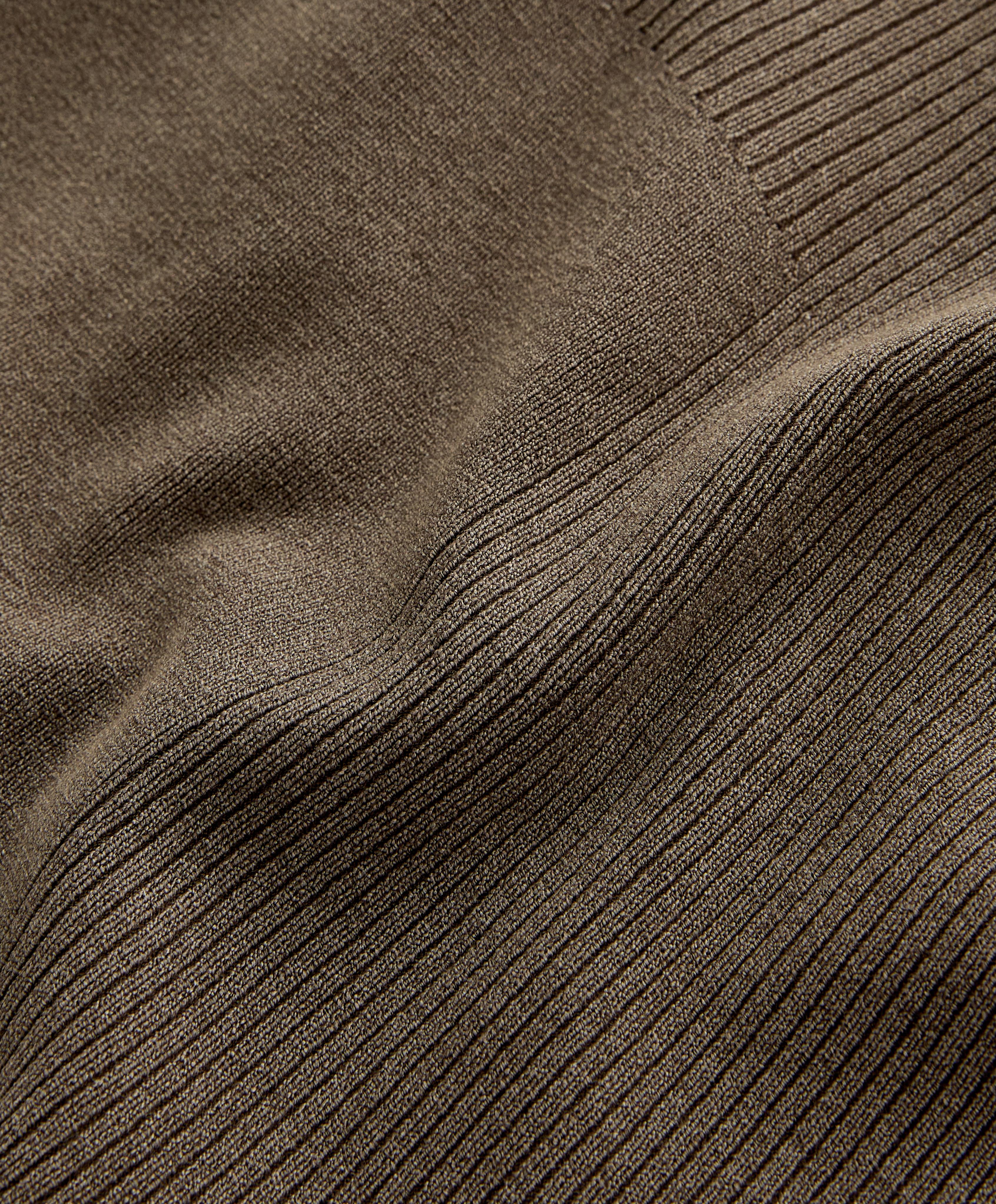 Long washed knit jacket