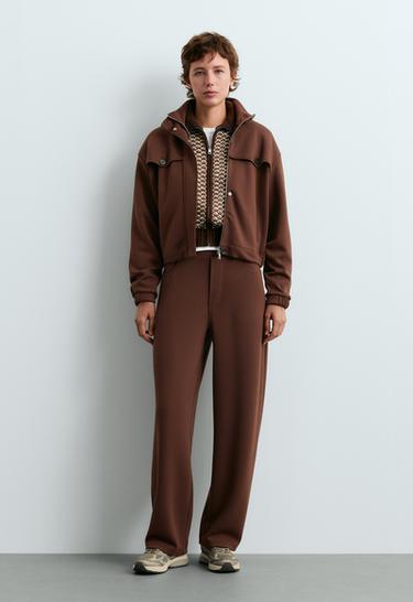 High-neck cropped jacket — COCOA 1