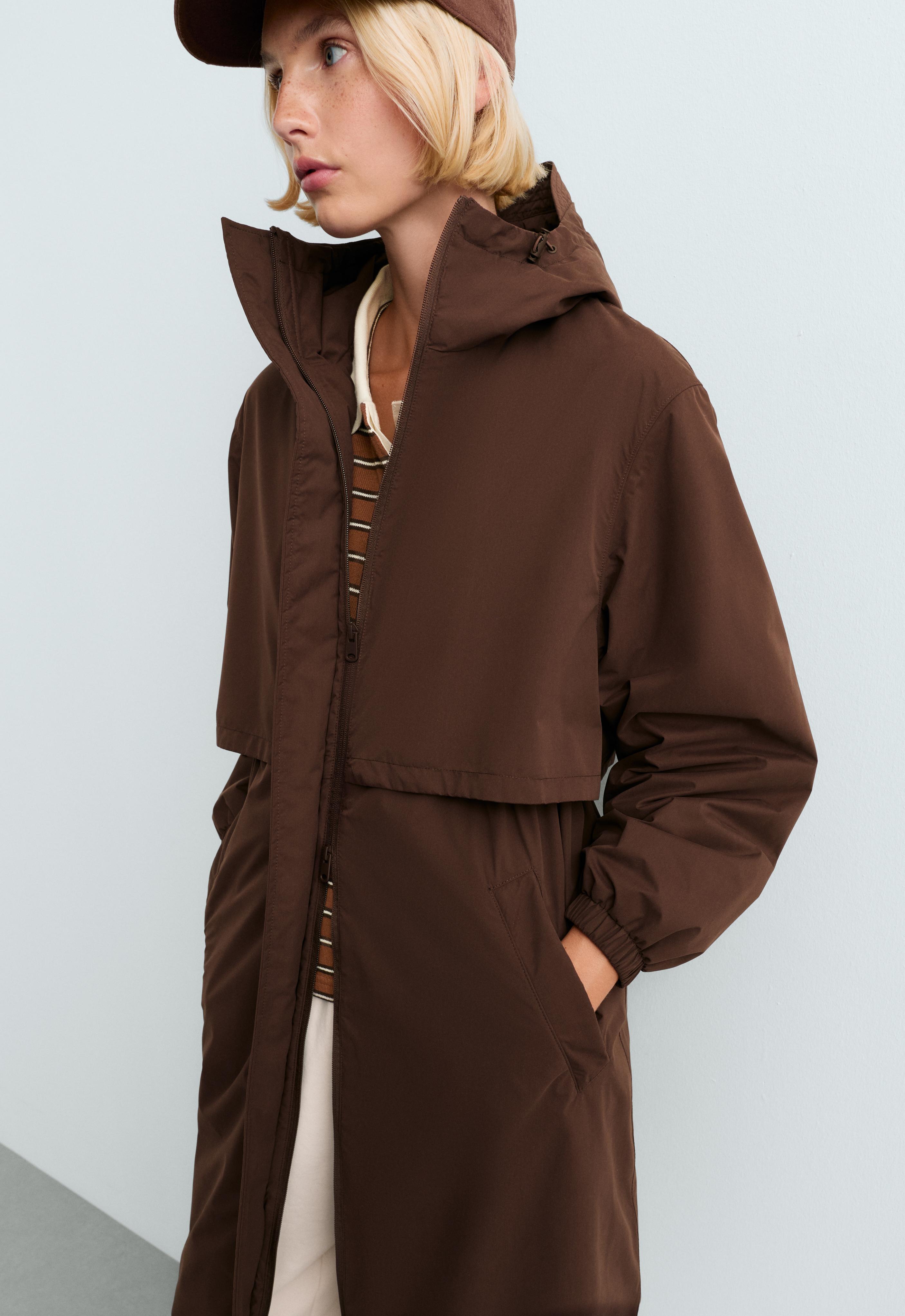 FELLEX® AEROGEL 10K waterproof long padded jacket — BROWN