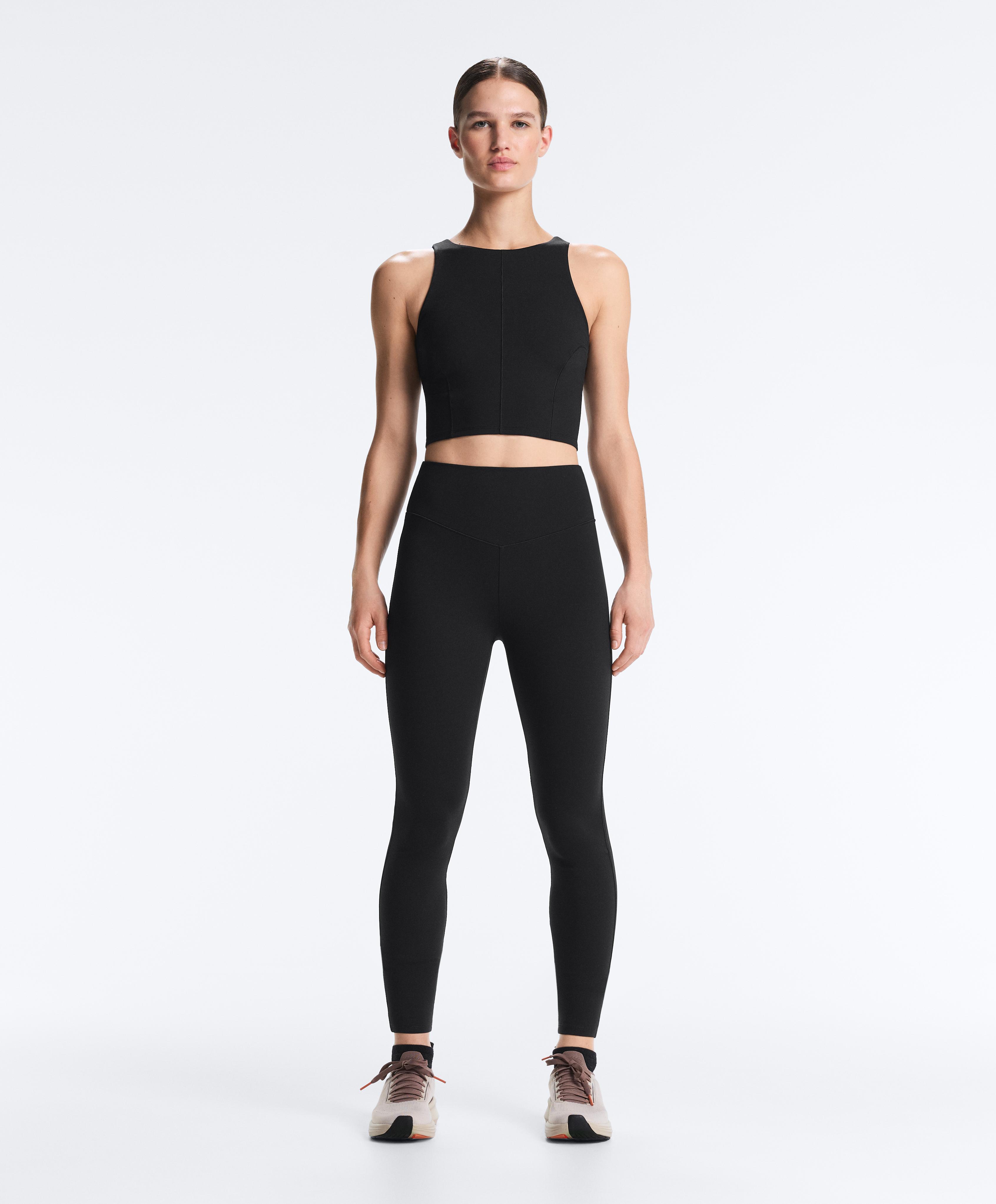 Evermove high-rise ankle-length leggings — BLACK