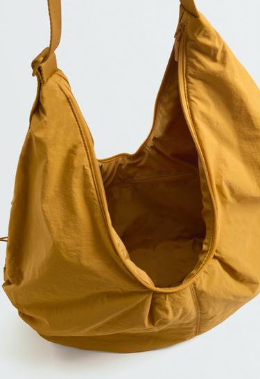 Gathered shopper bag — MUSTARD 3
