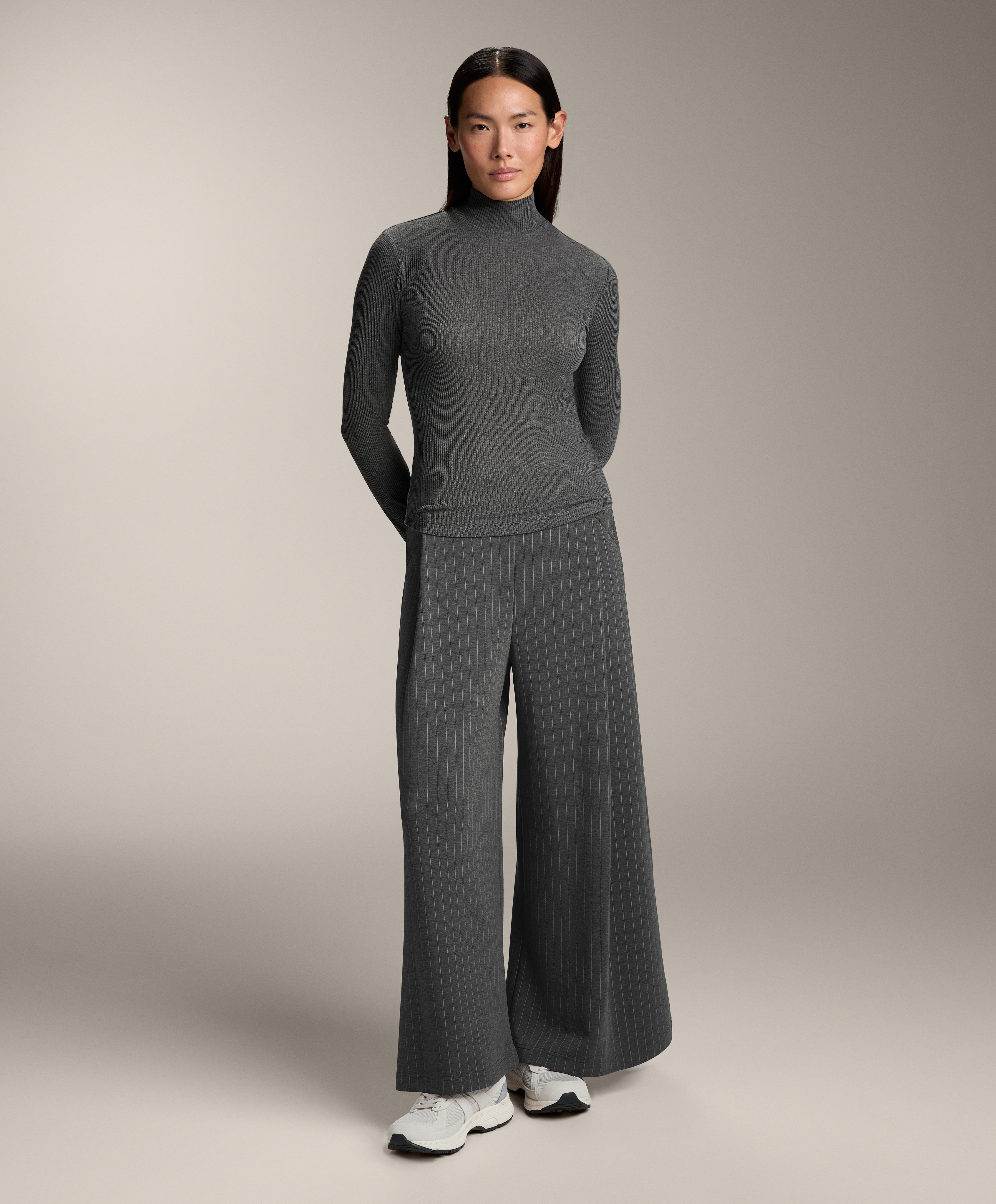 Camiseta térmica base layer cuello alto rib con lyocell - Rebajas Camiseta térmica base layer cuello alto rib con lyocell - Rebajas