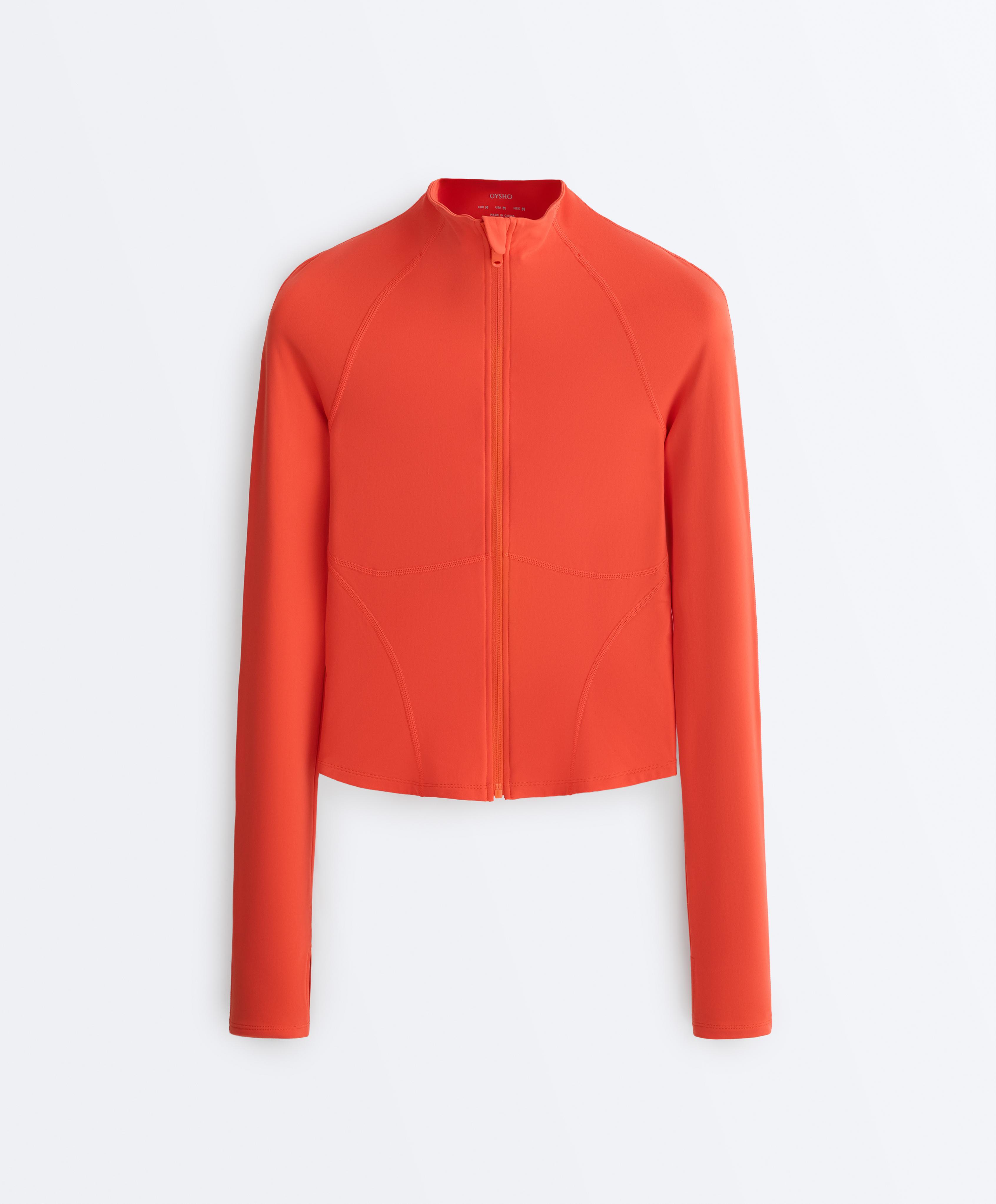 Light warm technical jacket with seams — BRIGHT ORANGE