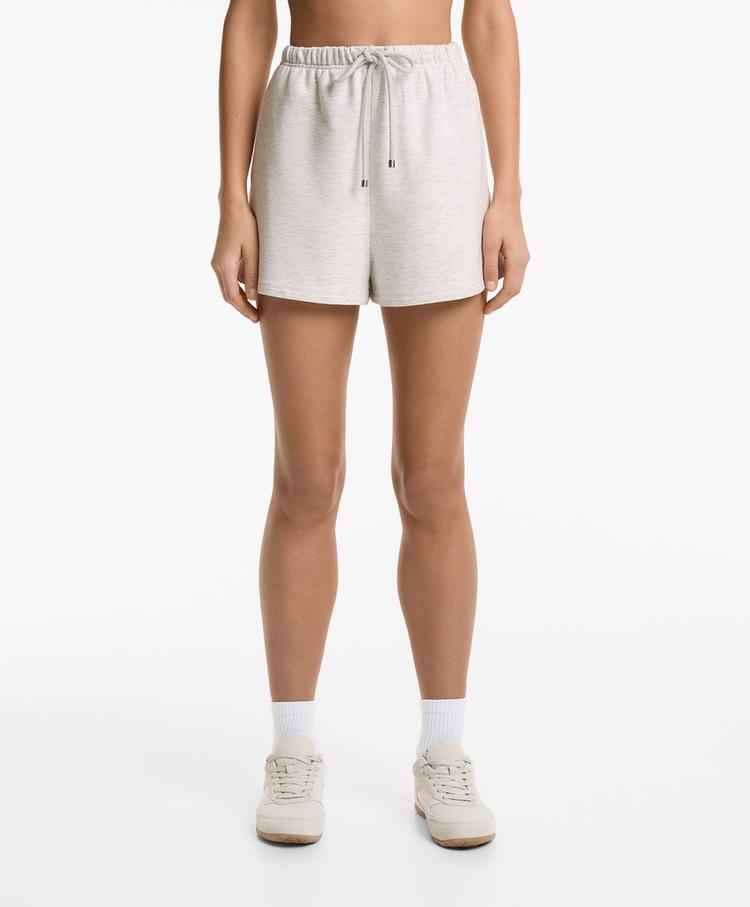 Wide-leg cotton and modal shorts | OYSHO Serbia | Sale