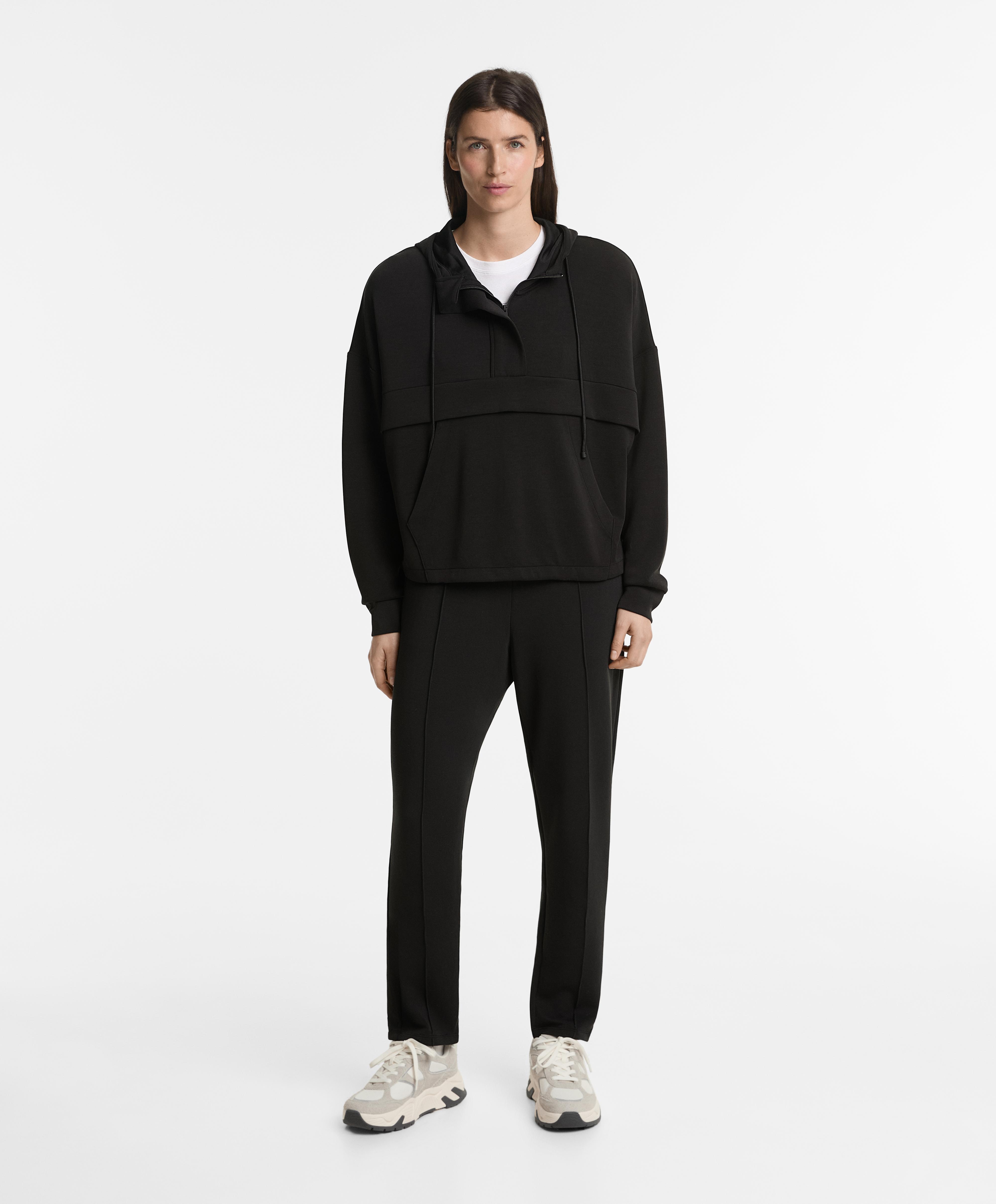 Black tracksuit with modal