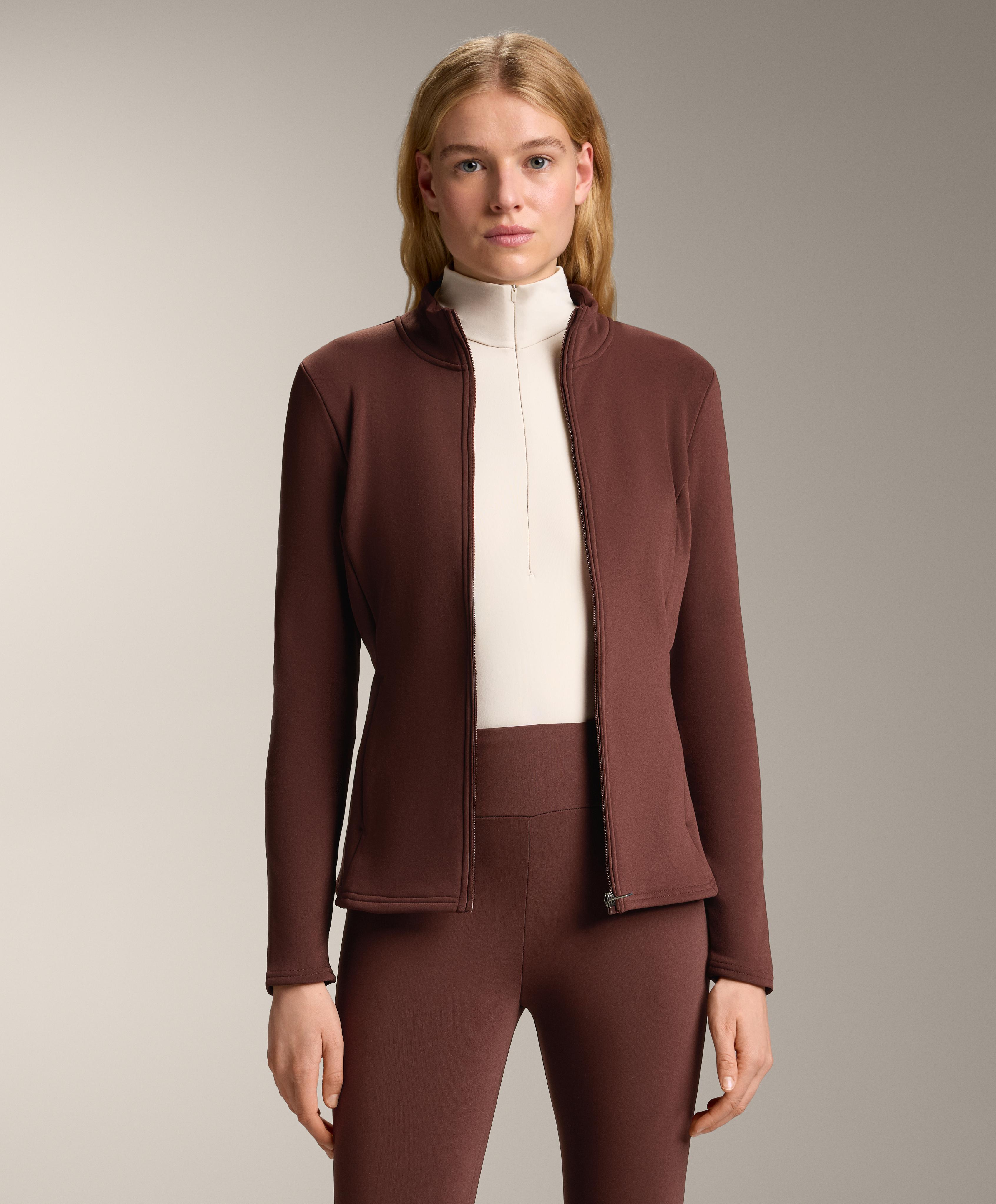 Long super extra warm technical jacket — BURGUNDY