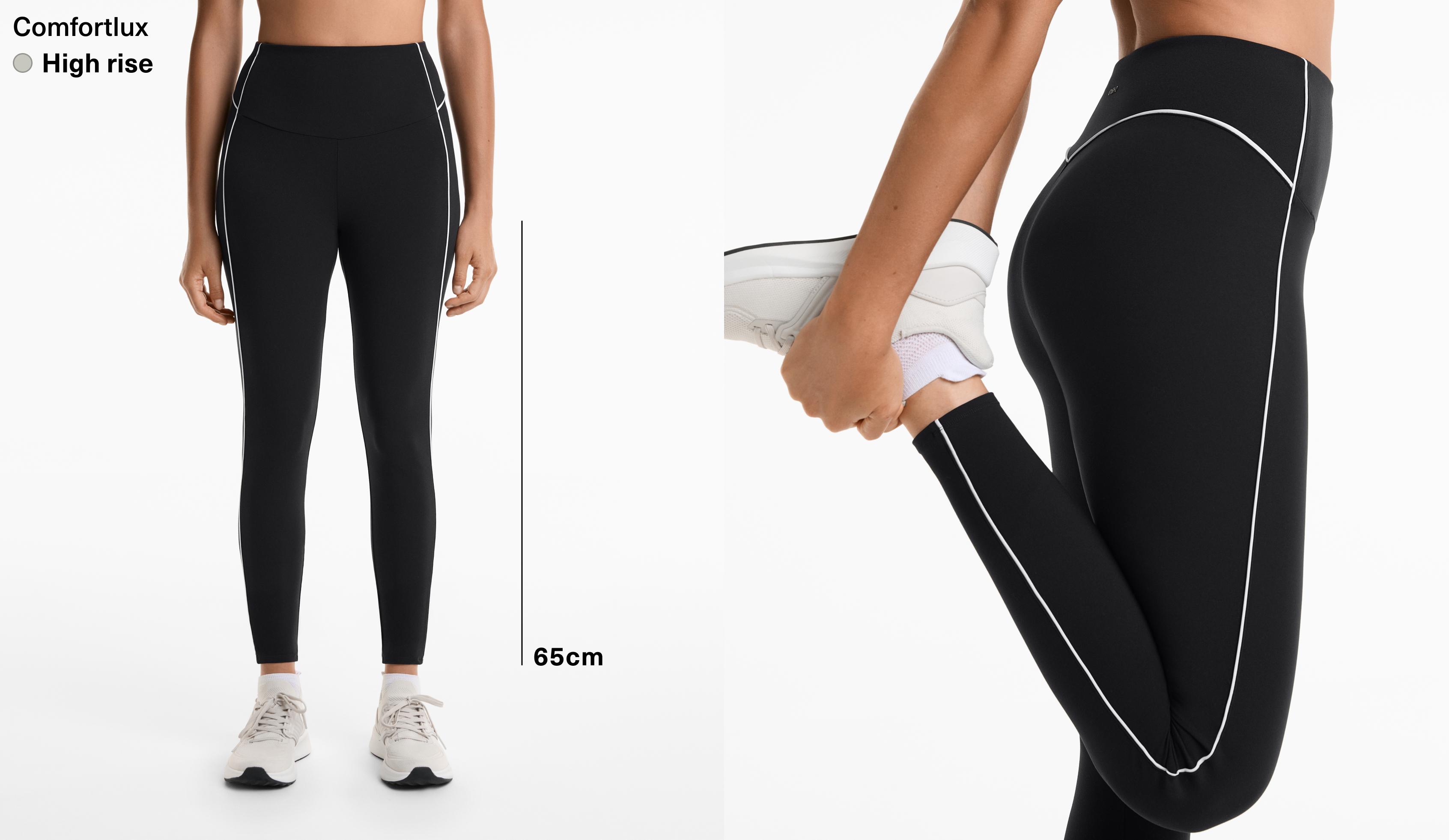Comfortlux high rise piping 65cm ankle-length leggings