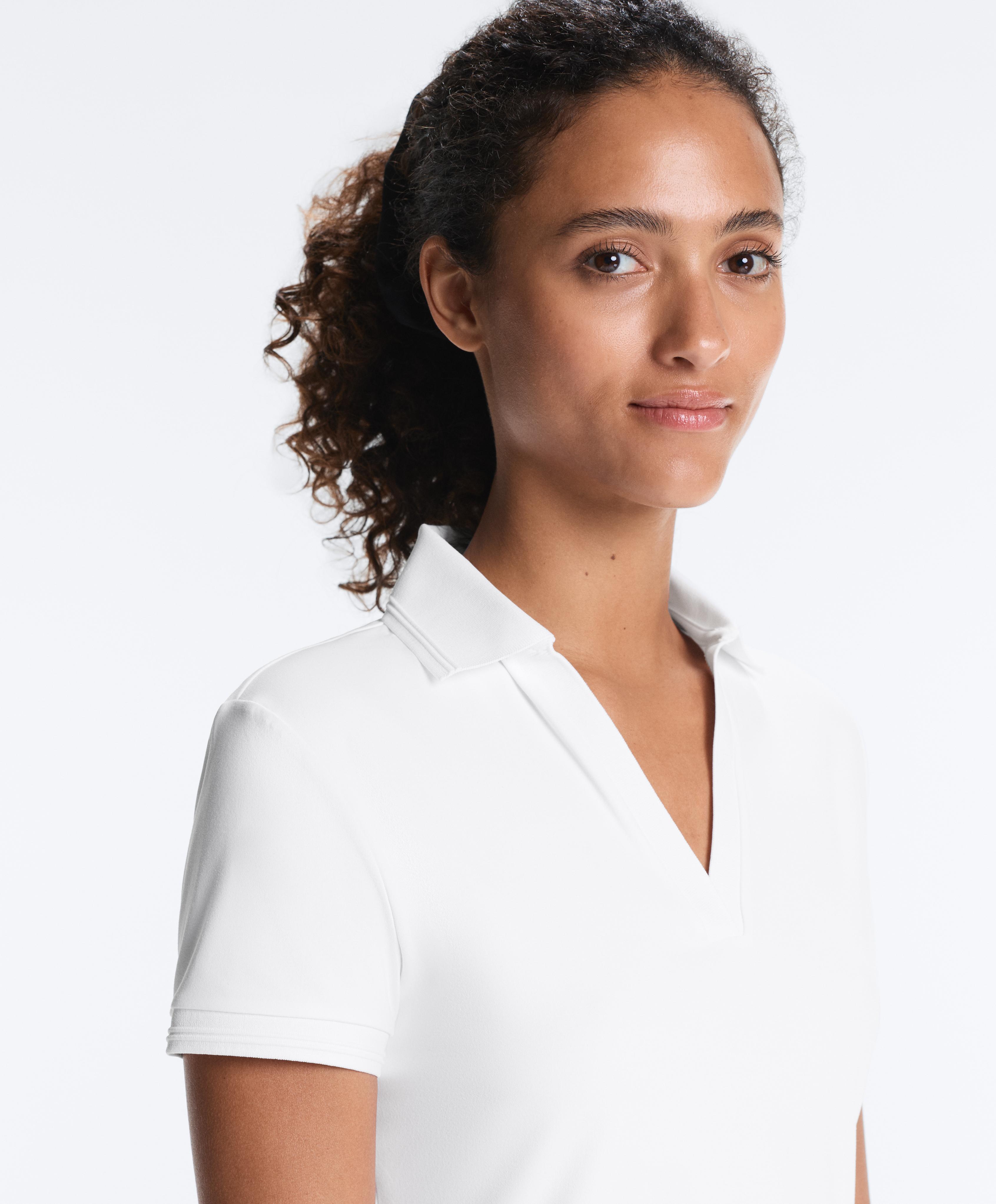 Short-sleeved Comfortlux polo shirt — WHITE
