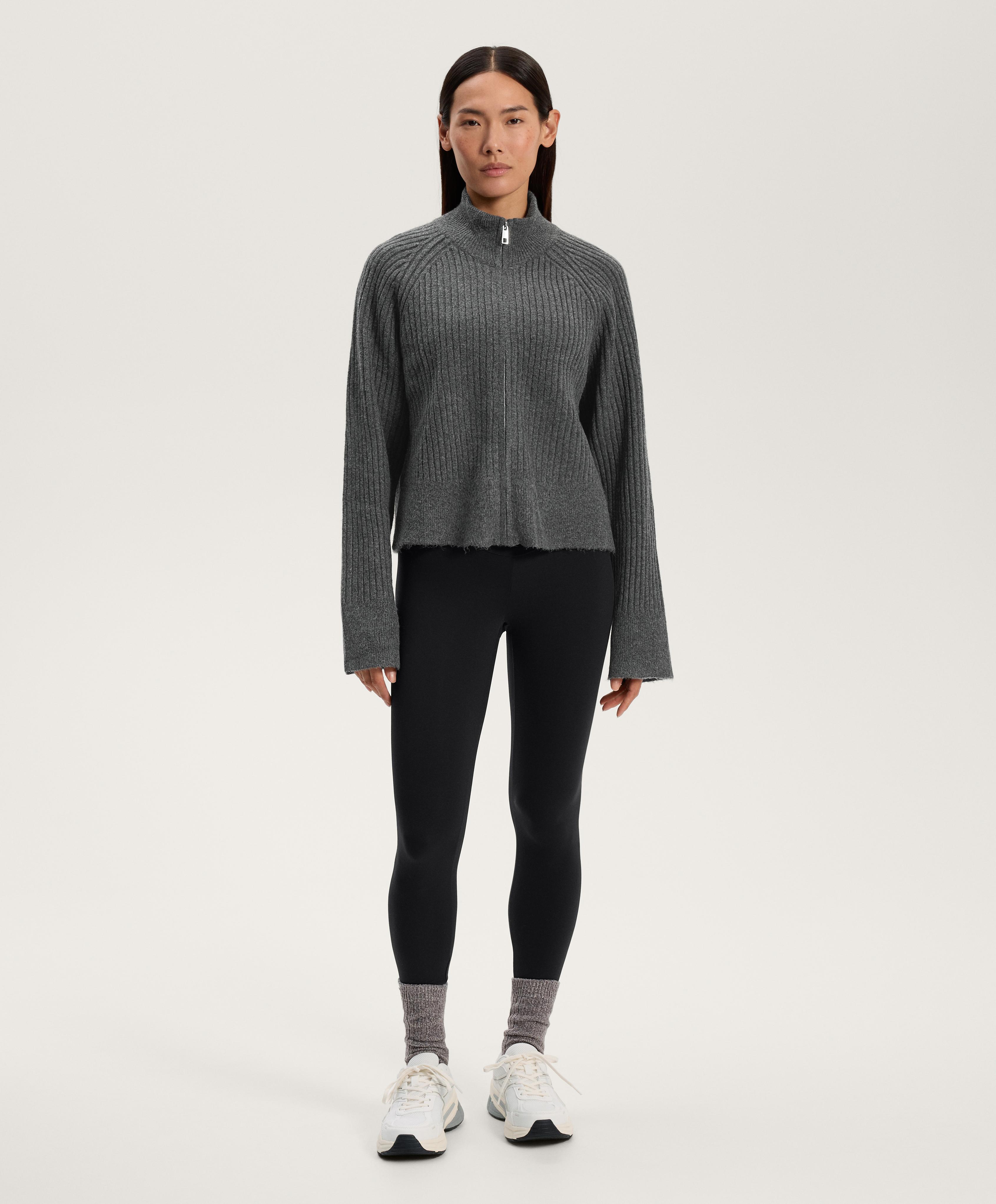 Chamarra de punto suave rib - Rebajas Chamarra de punto suave rib - Rebajas