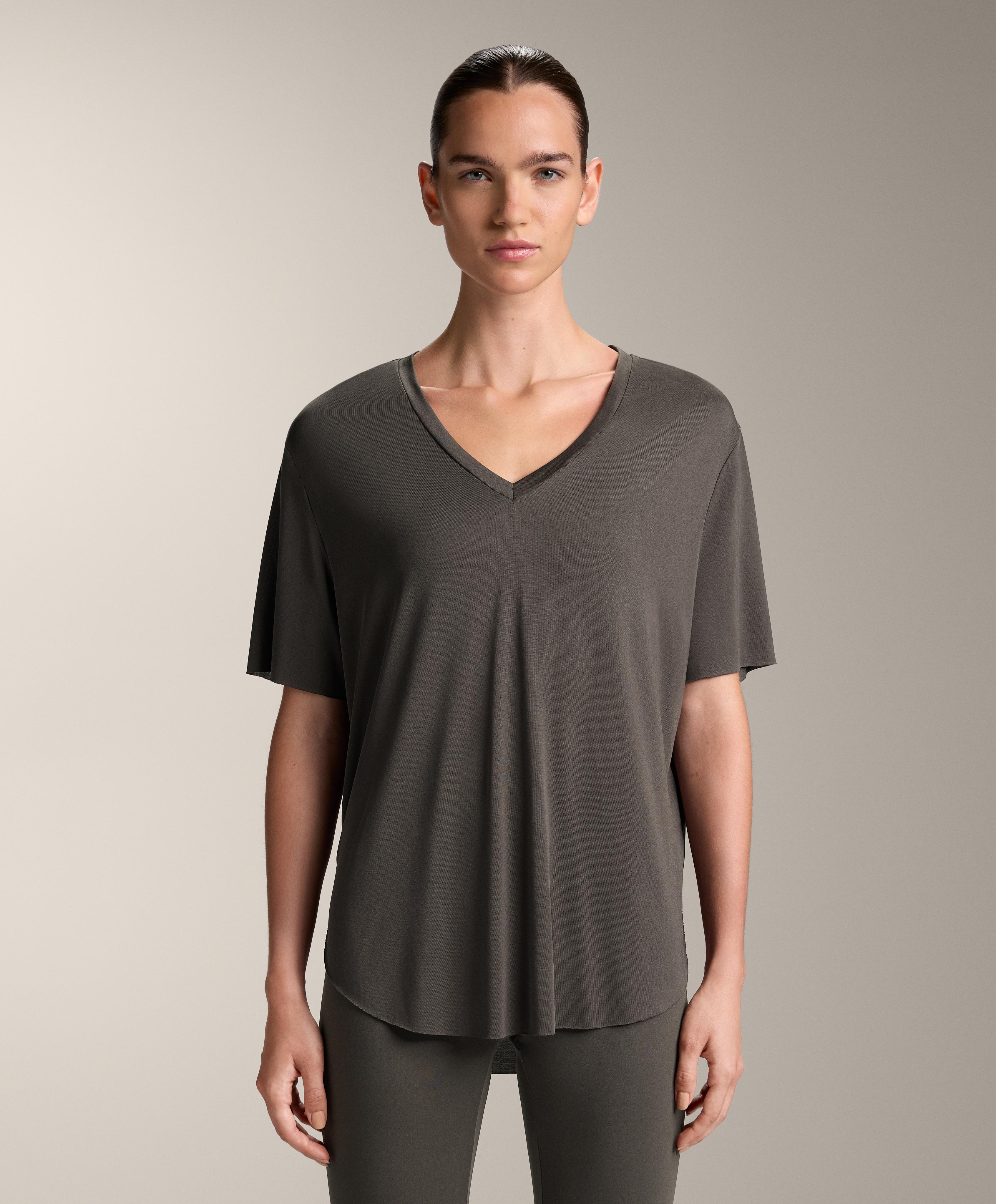Tricou cu Modal și mânecă scurtă Tricou cu Modal și mânecă scurtă