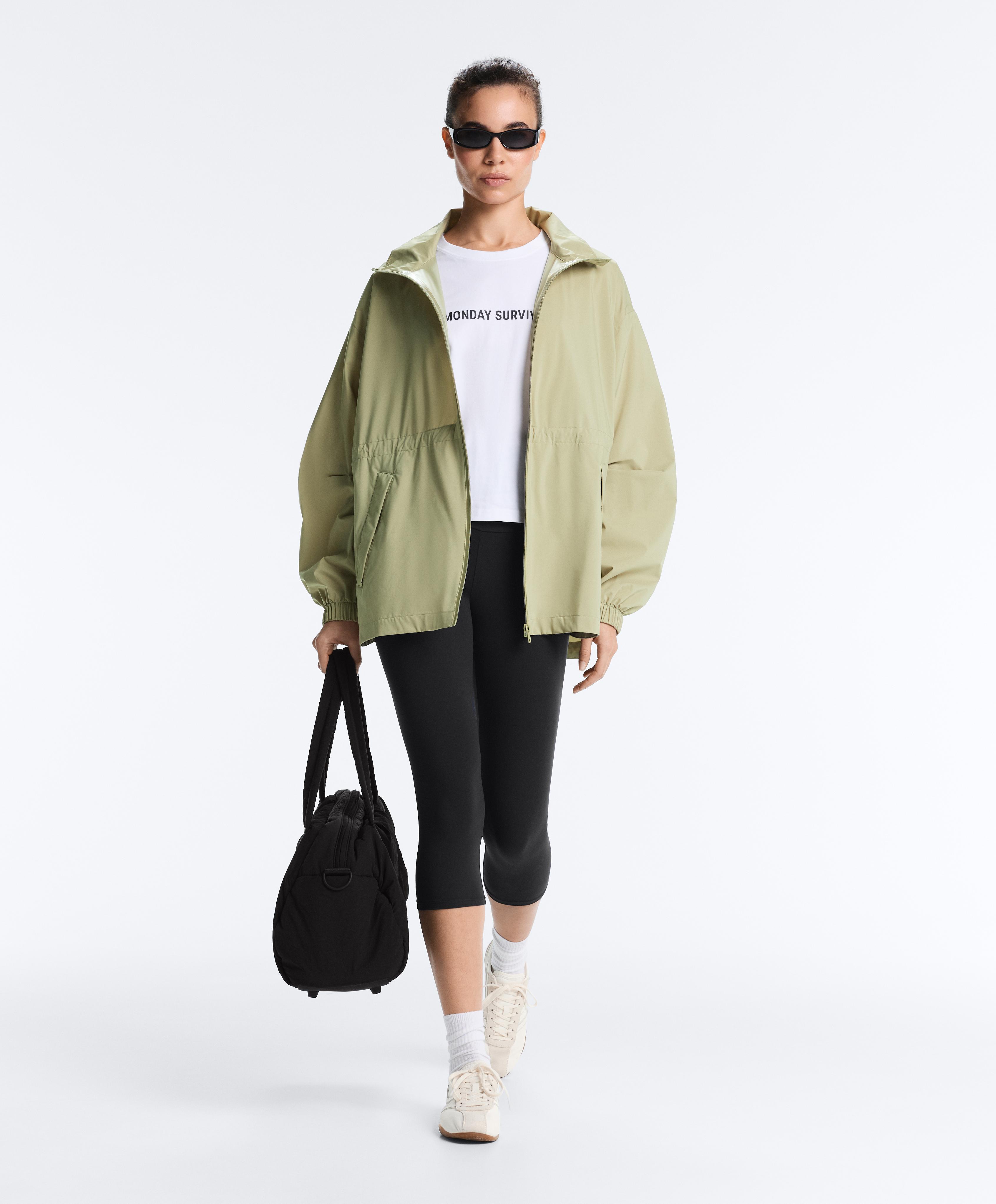 Super extra lightweight 10k packable waterproof jacket — WASHED APPLE GREEN