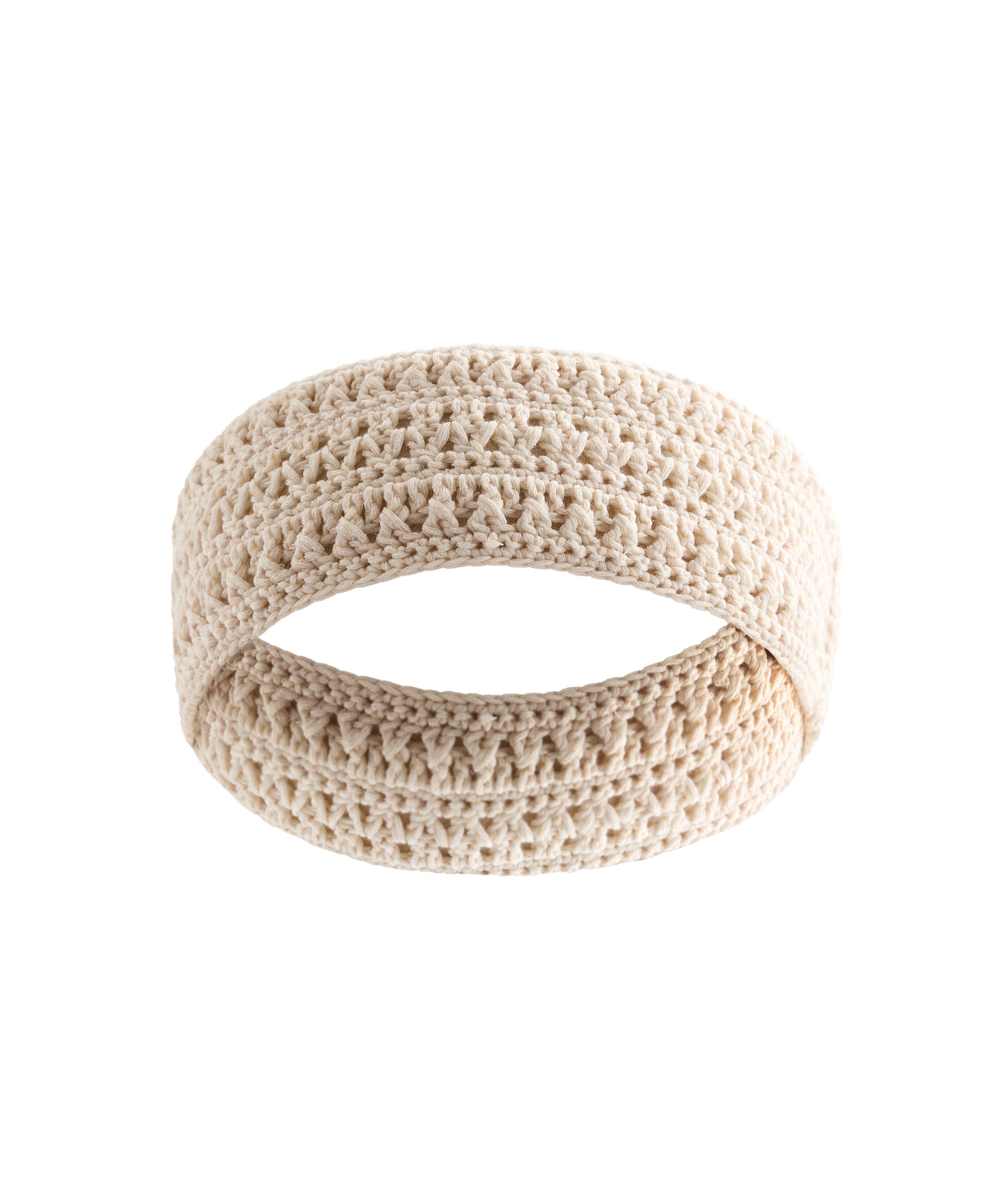 Crochet headband — ECRU