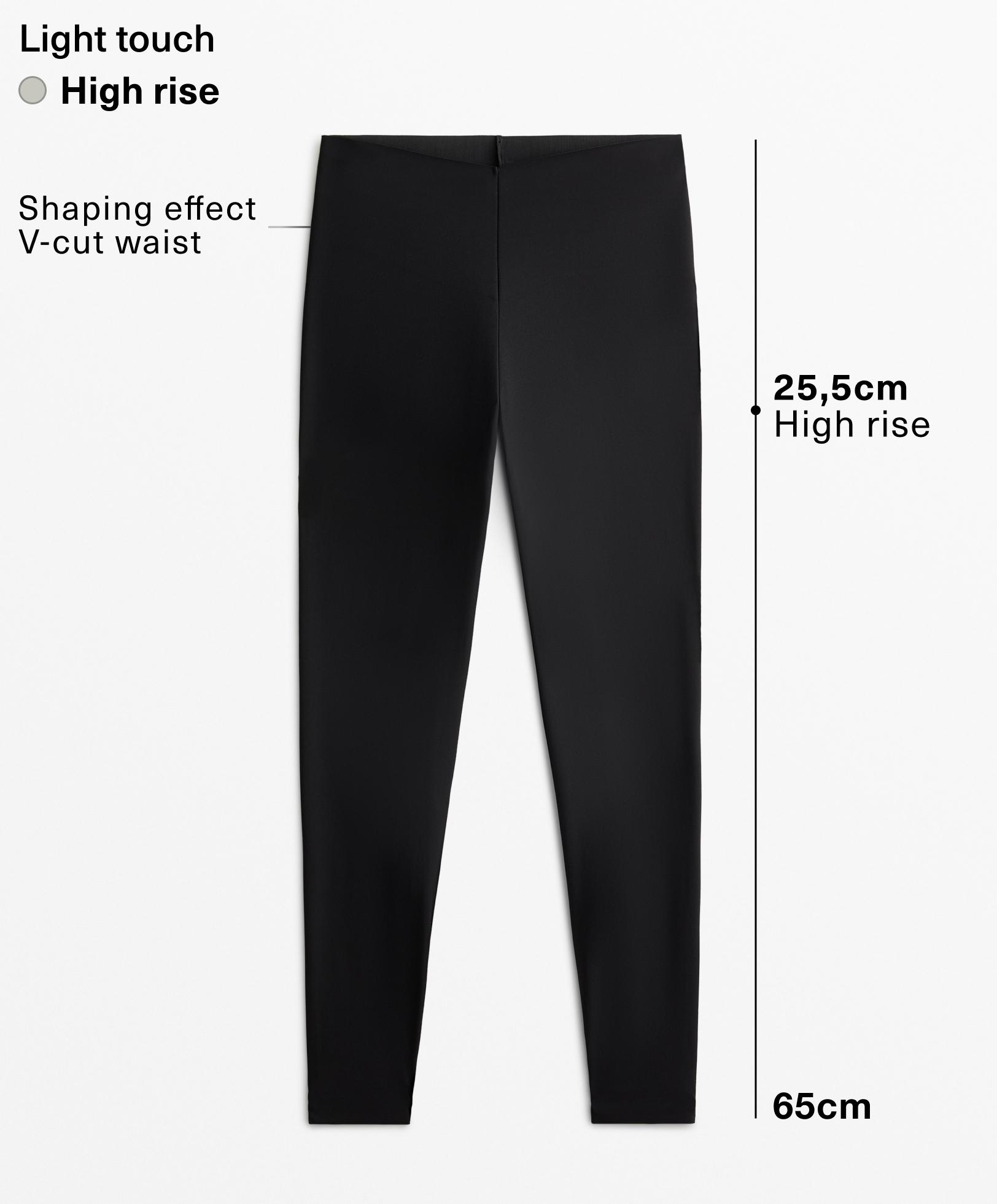 Leggings tobillero light touch corte V 65 cm