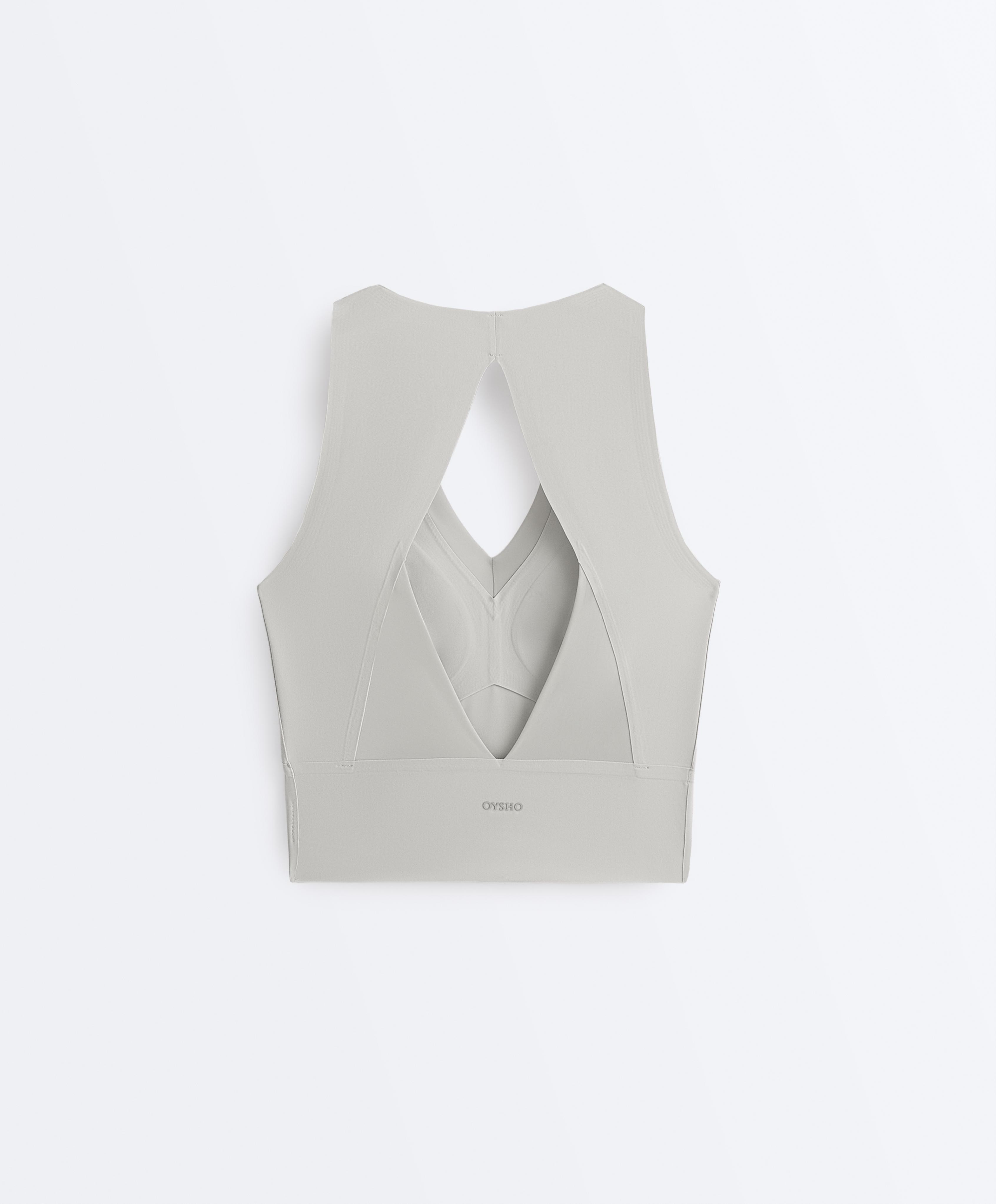 Perfect-adapt strap tank top — PALE GREY-BLUE