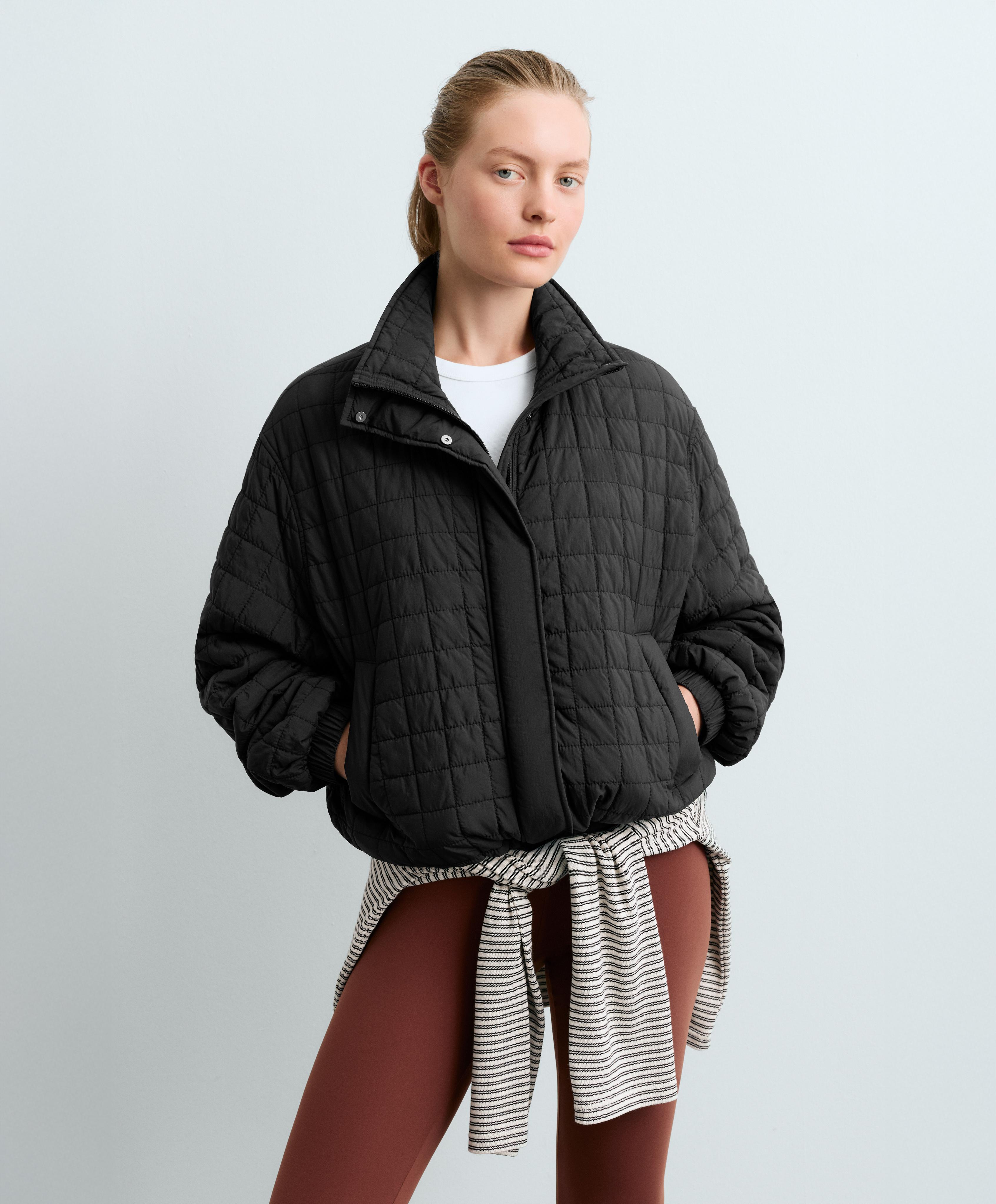 Short FELLEX® AEROGEL padded jacket — BLACK