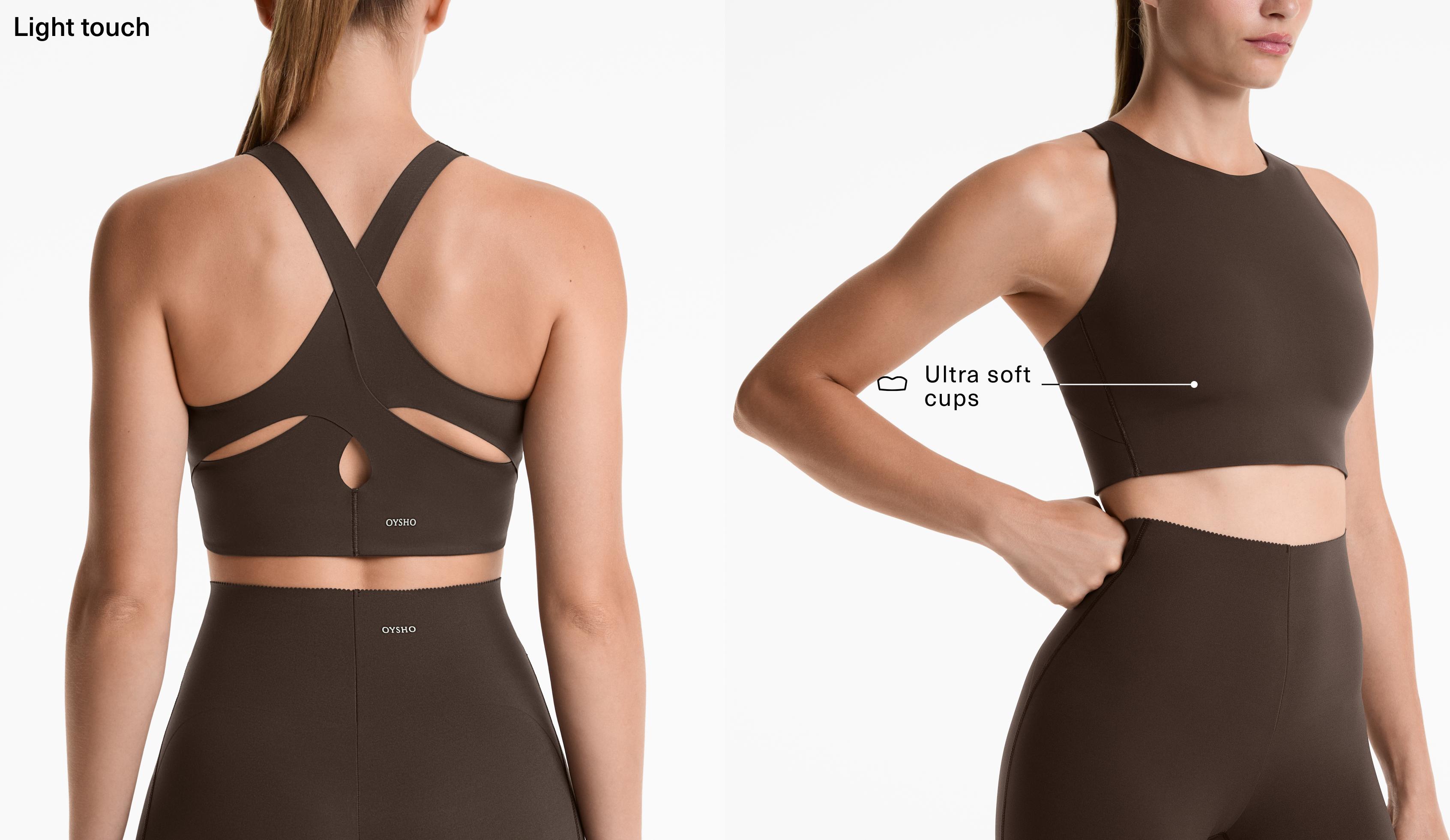 Sutiã de desporto Light Touch com suporte médio