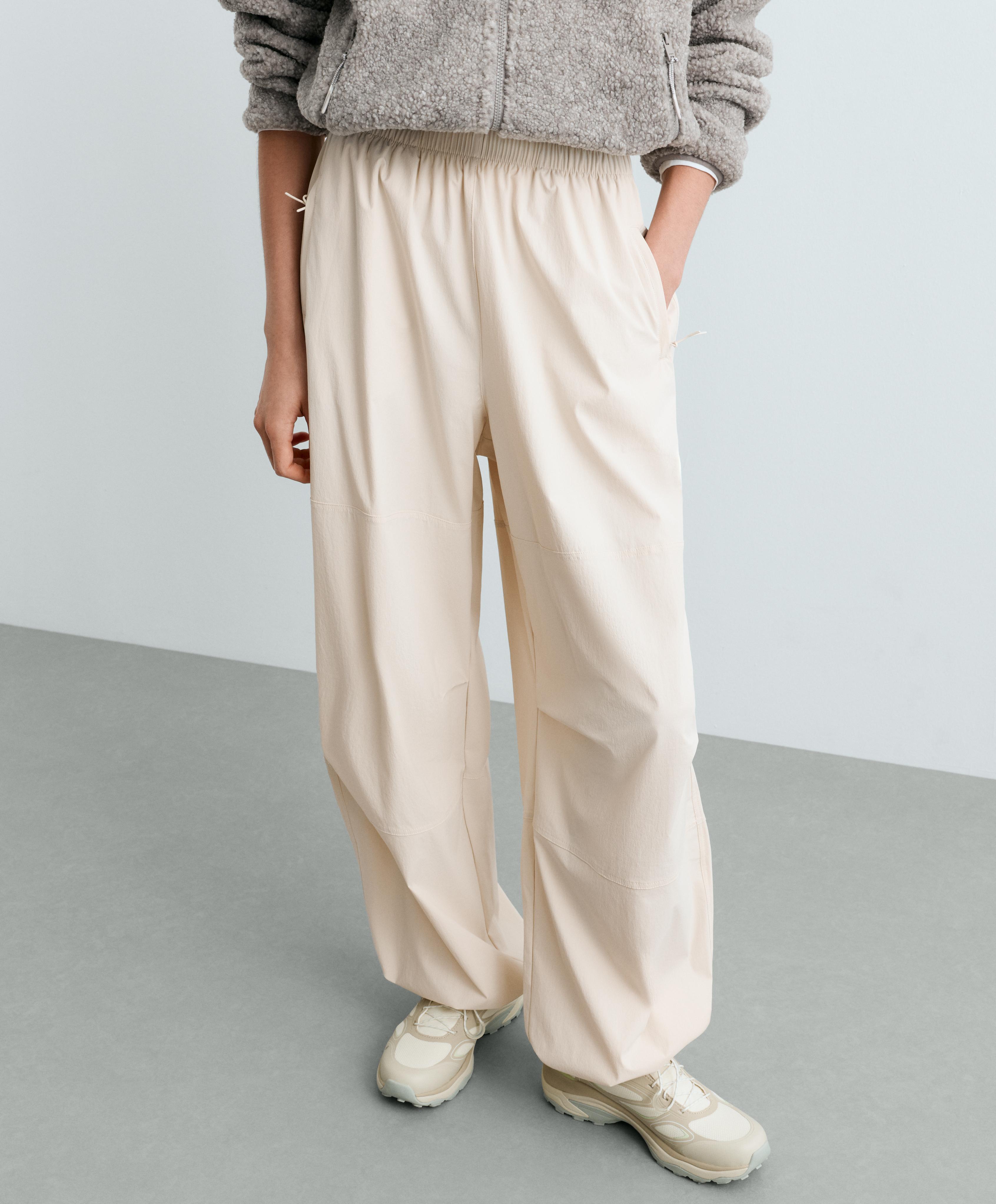 Adjustable technical wide-leg trousers — MARBLE