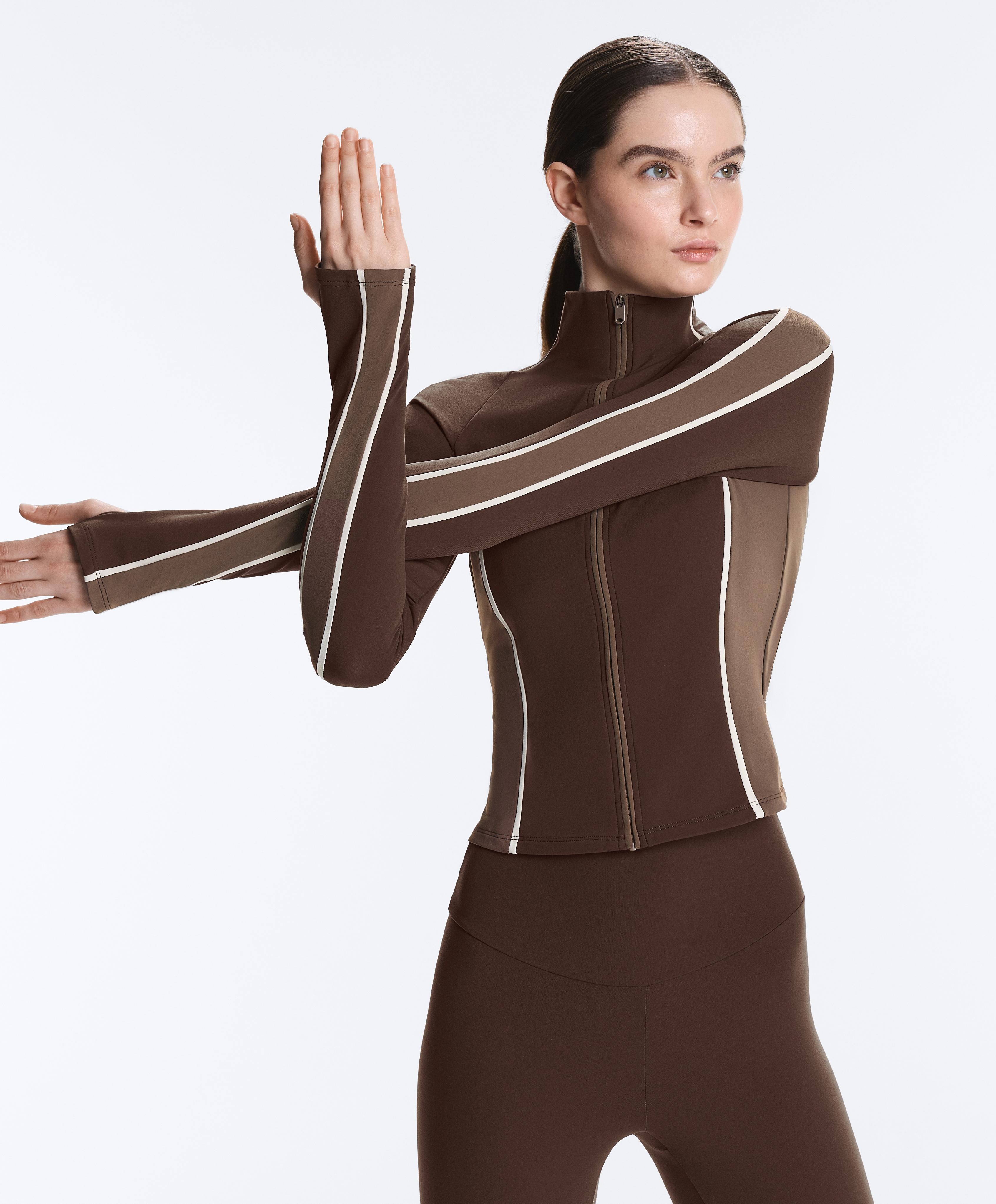 Light warm technical jacket — BROWN
