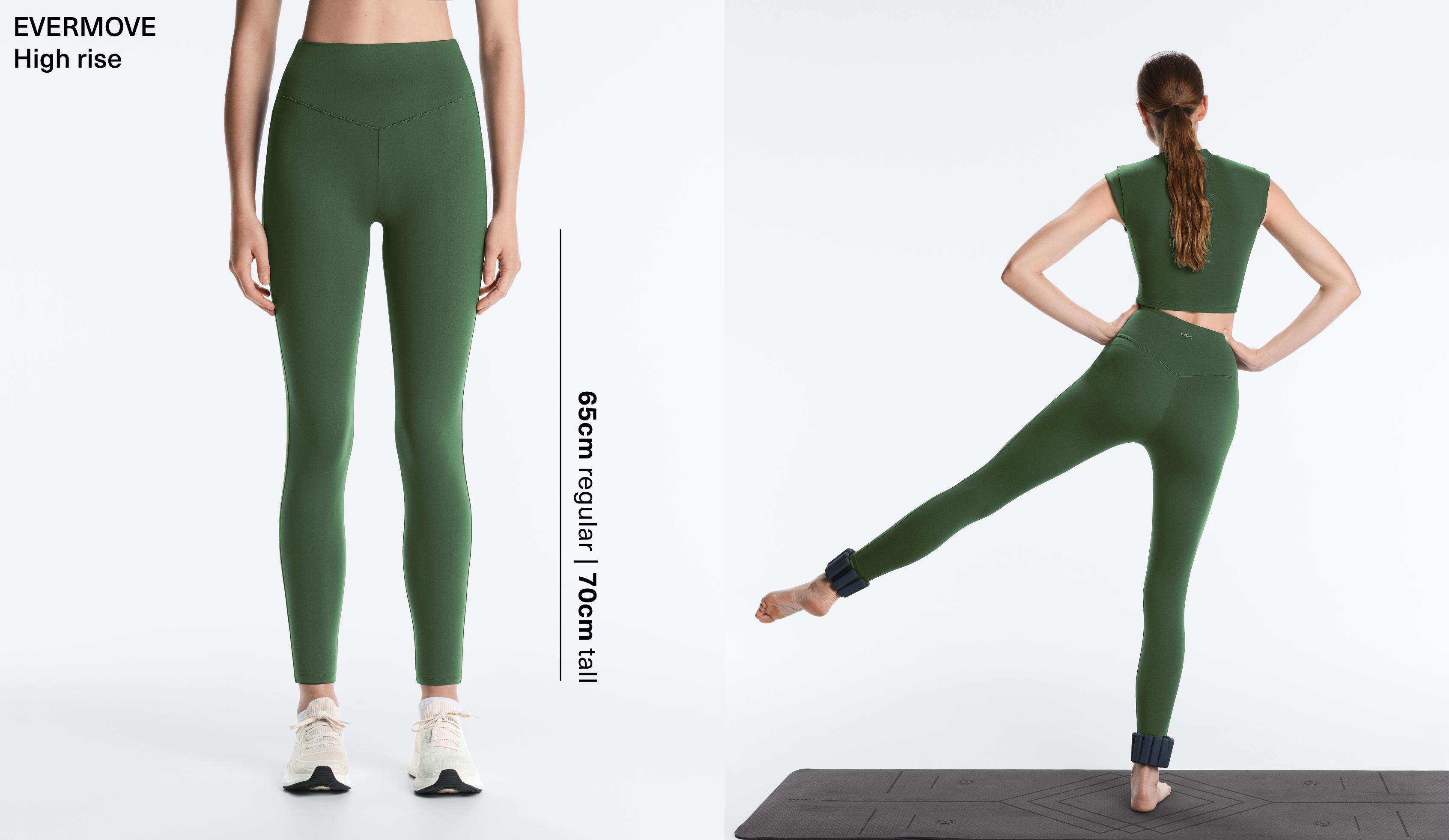 Evermove high-rise ankle-length leggings — GREEN