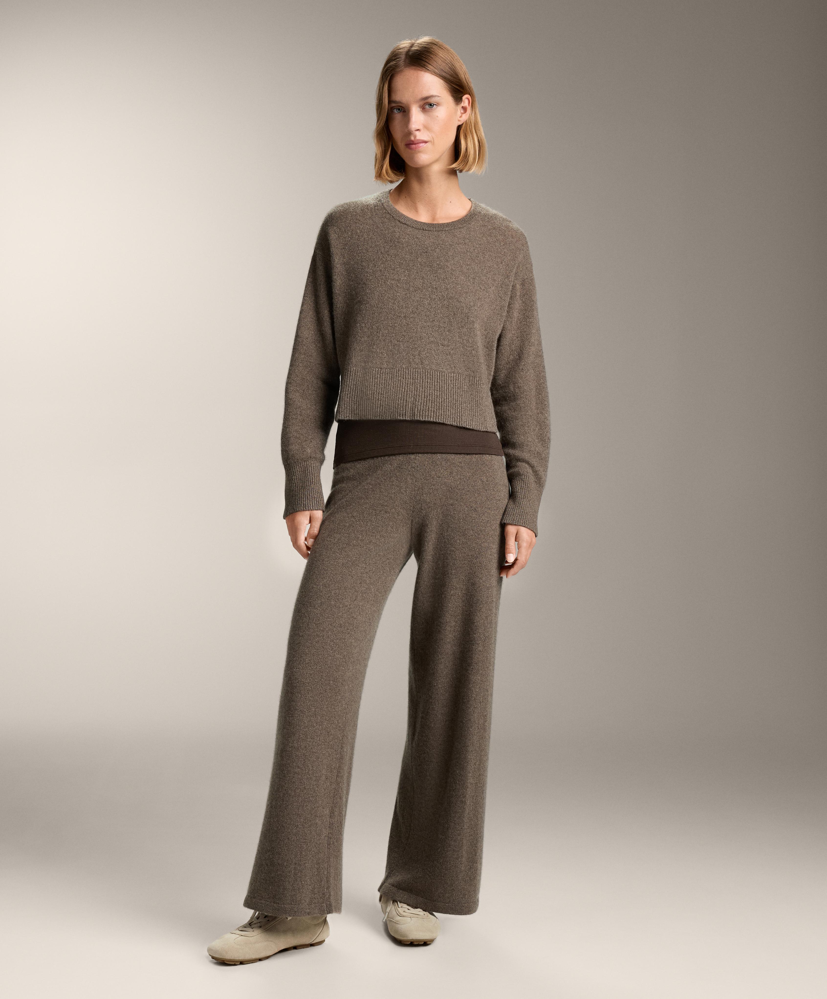 Pantalón recto 100%cashmere - Rebajas