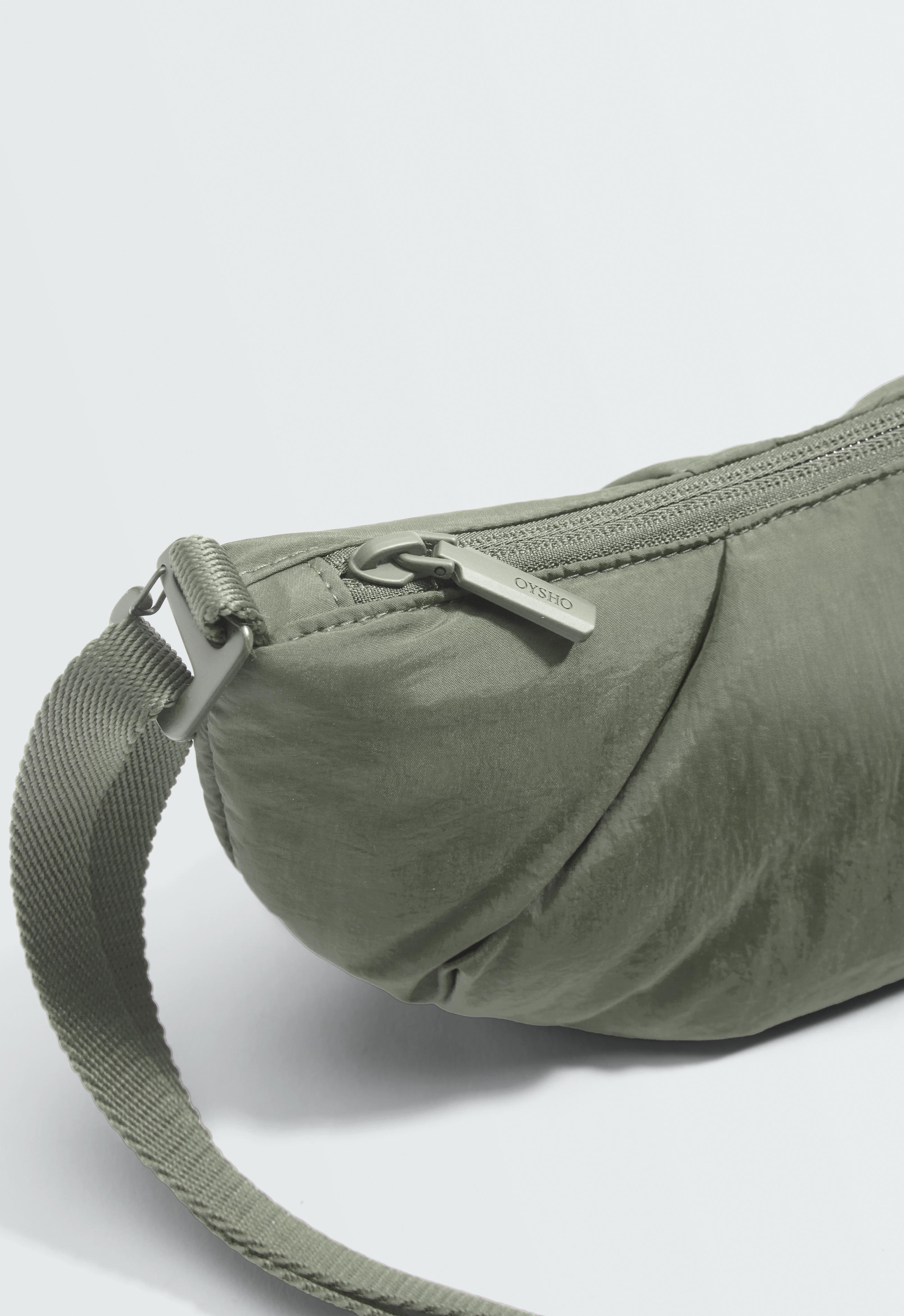 Mini quilted crossbody bag — KHAKI