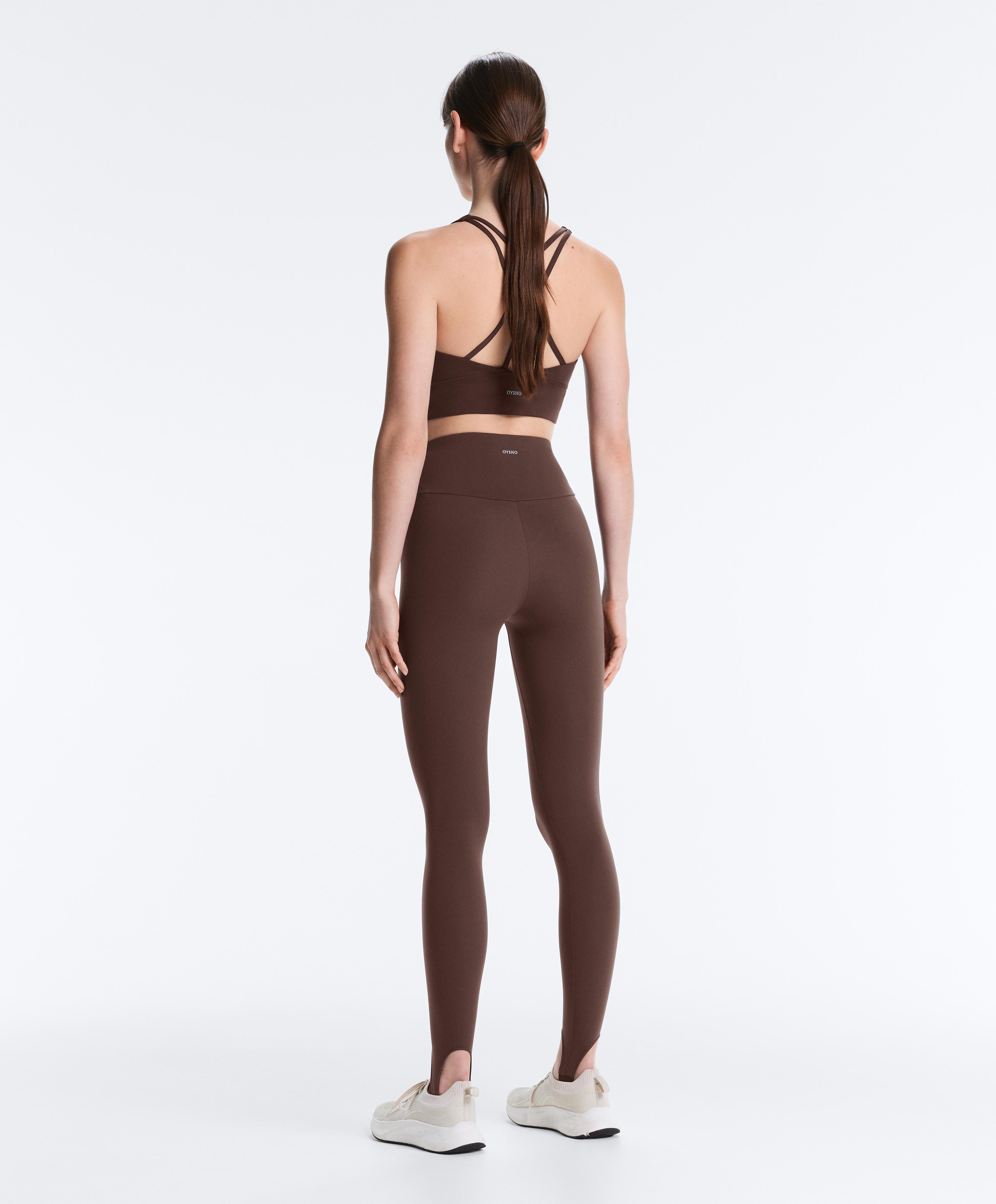 Comfortlux super-high-rise ankle-length leggings — BROWN