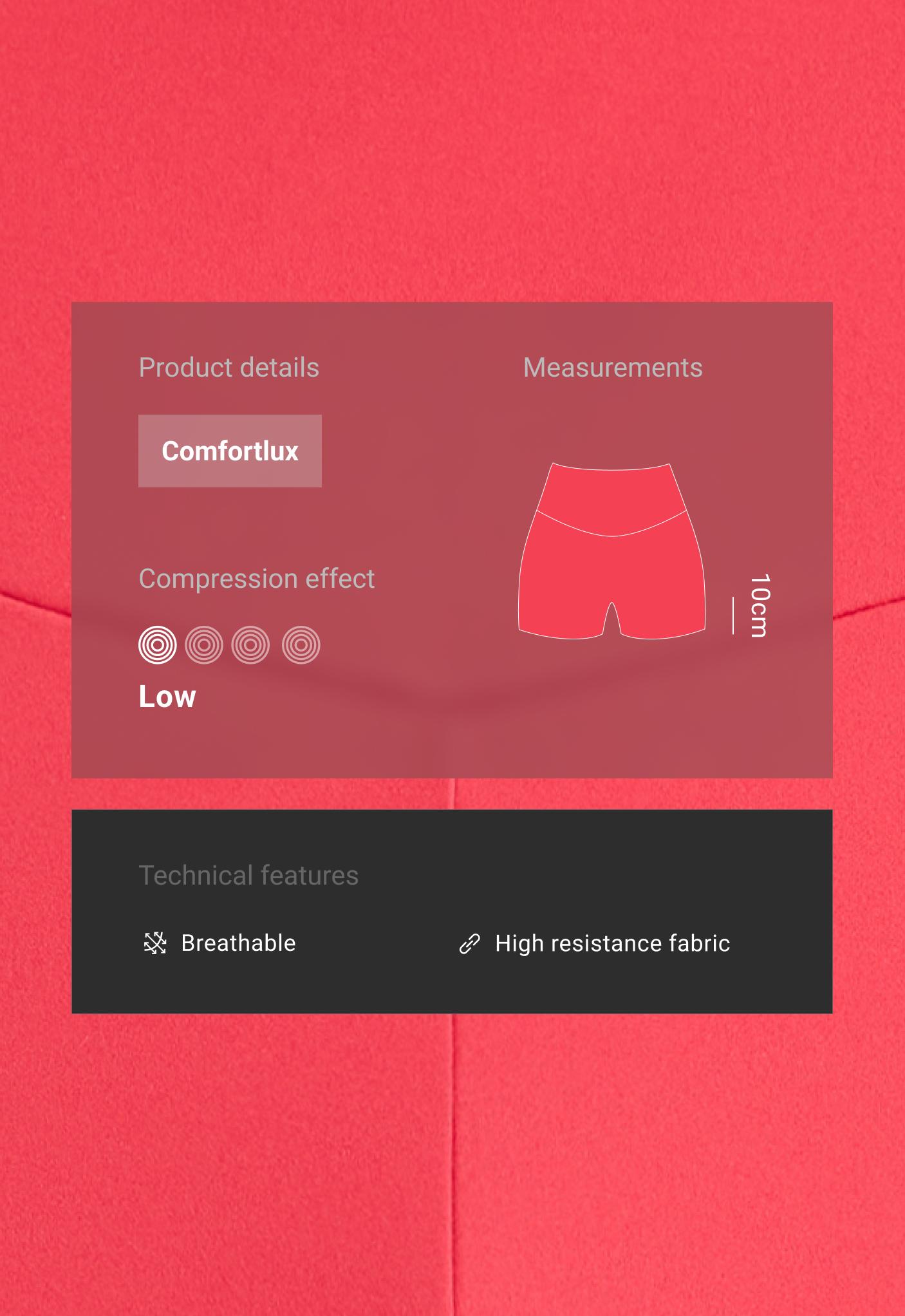 Comfortlux high-waisted 10cm hot pants - Sale