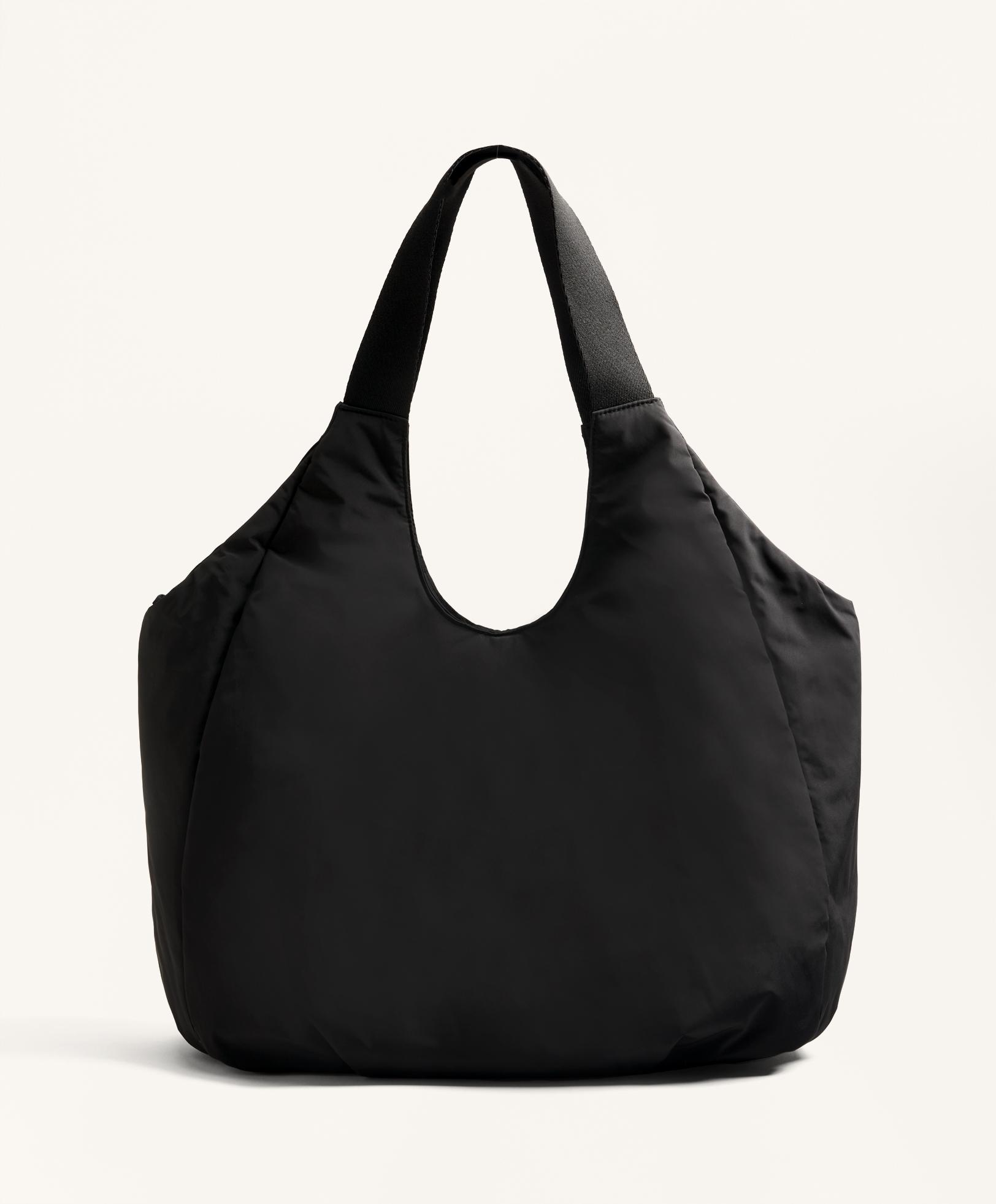Kontrast saplı shopper çanta