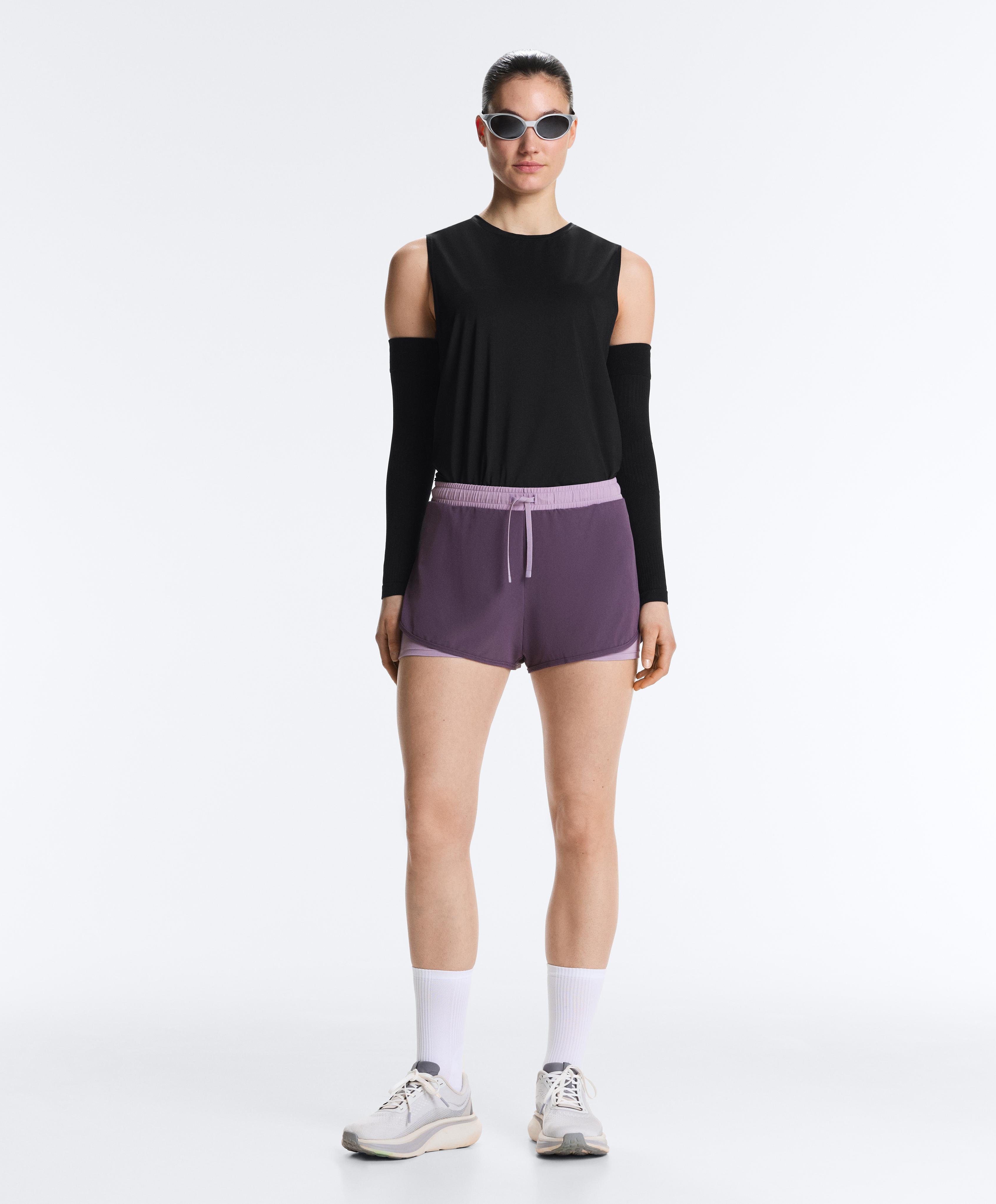 2-in-1 Technical Shorts — WASHED PURPLE