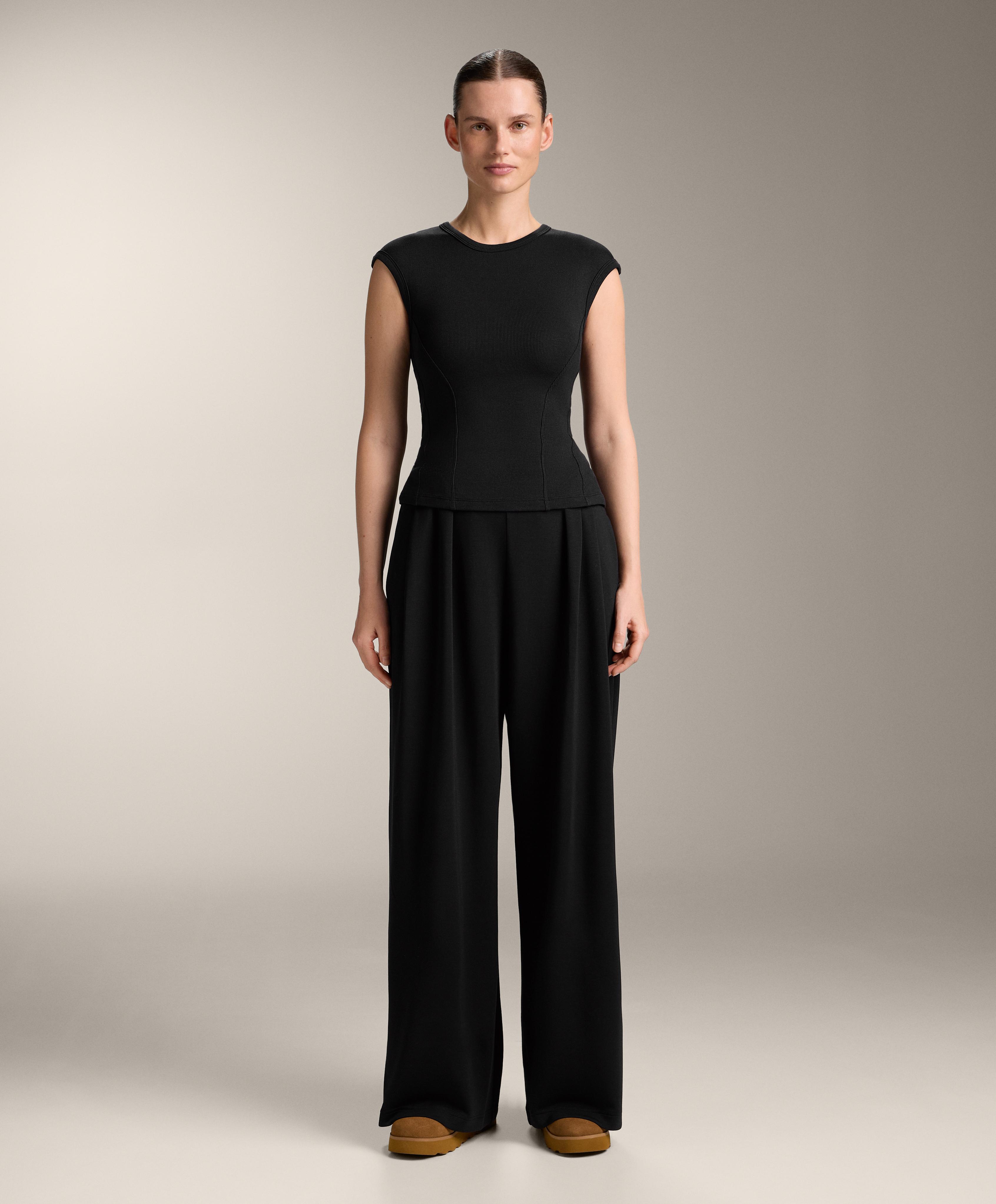 เสื้อยืดแขนสั้นผ้า rib ผสมผ้าฝ้ายและ modal เสื้อยืดแขนสั้นผ้า rib ผสมผ้าฝ้ายและ modal