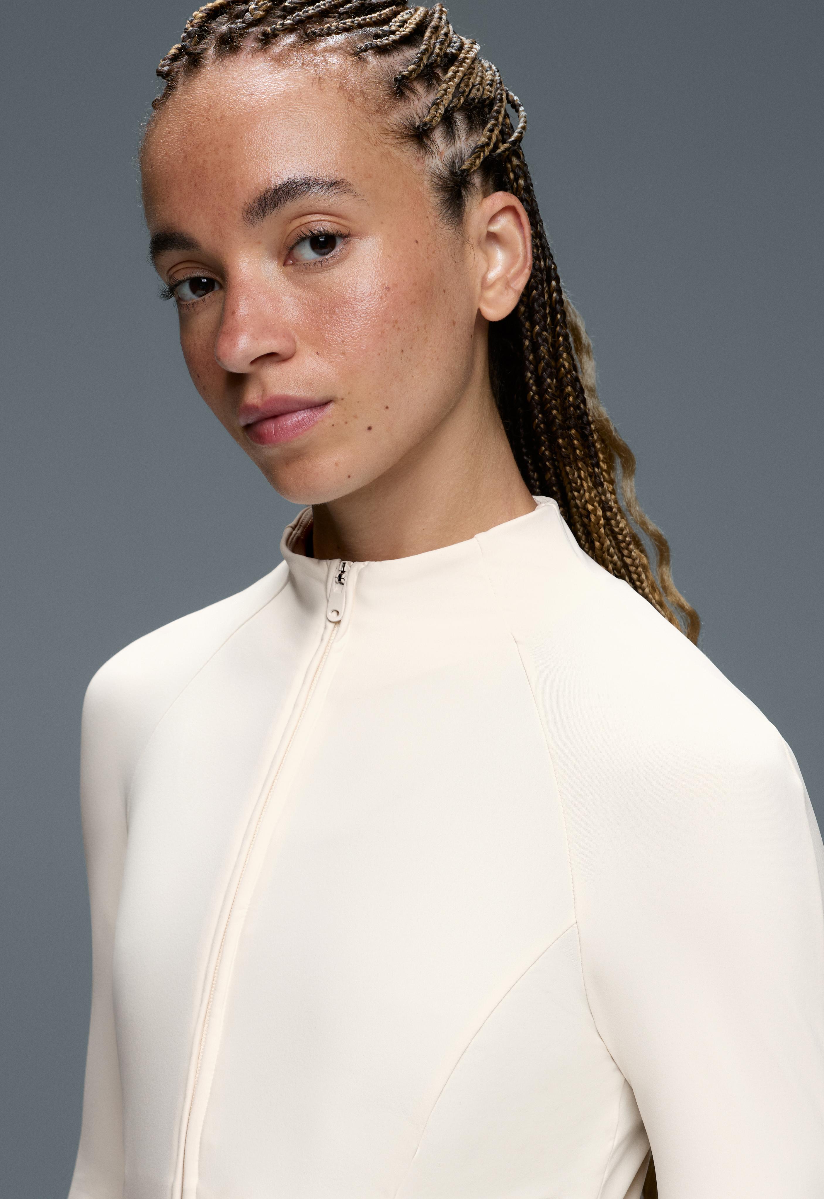 Light warm technical jacket — PALE ECRU
