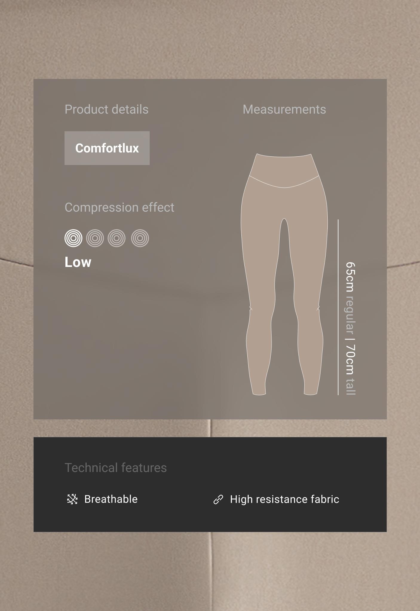 Comfortlux high-waisted ankle-length leggings