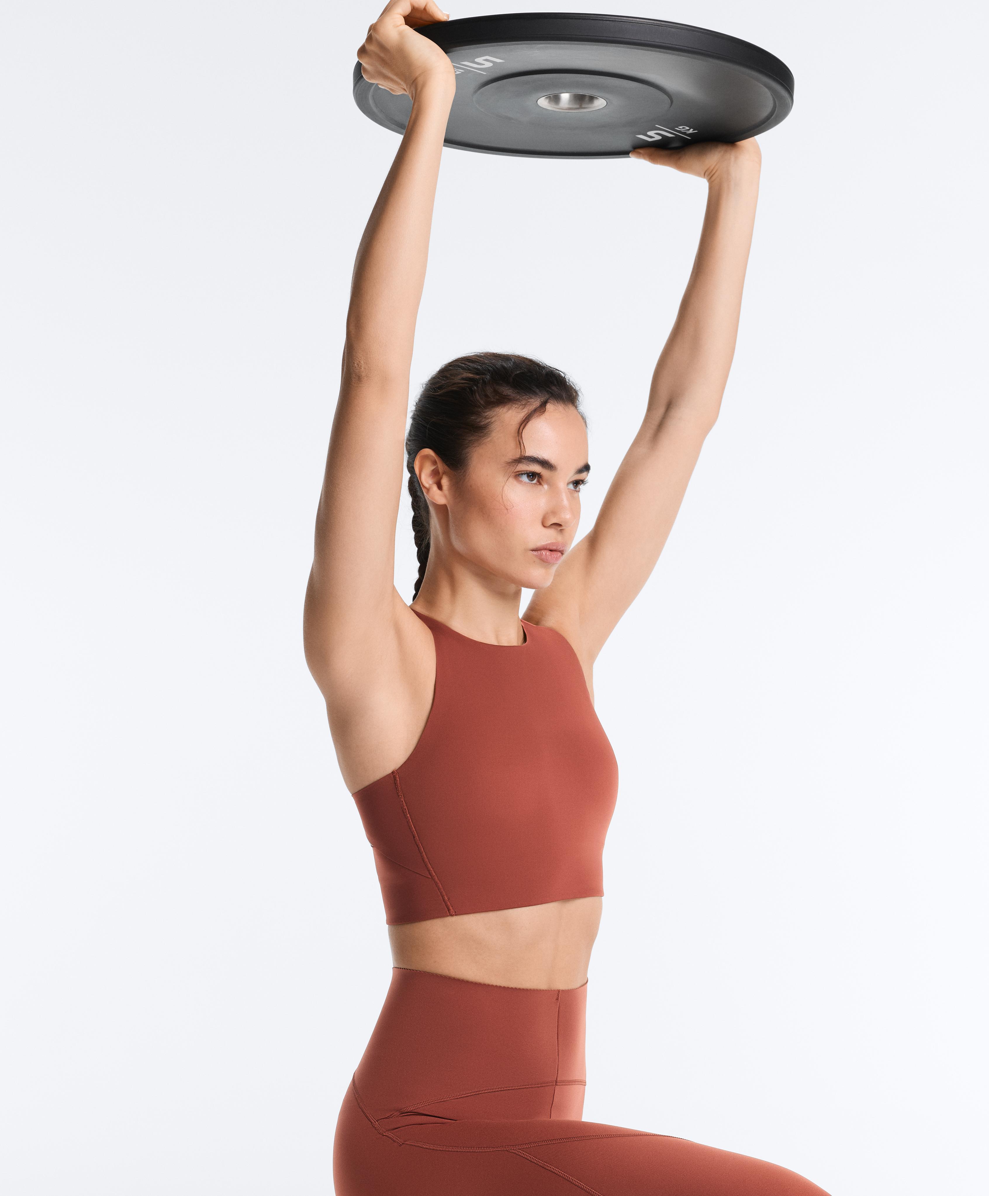 Light Touch crossover back tank top — WASHED TERRACOTTA