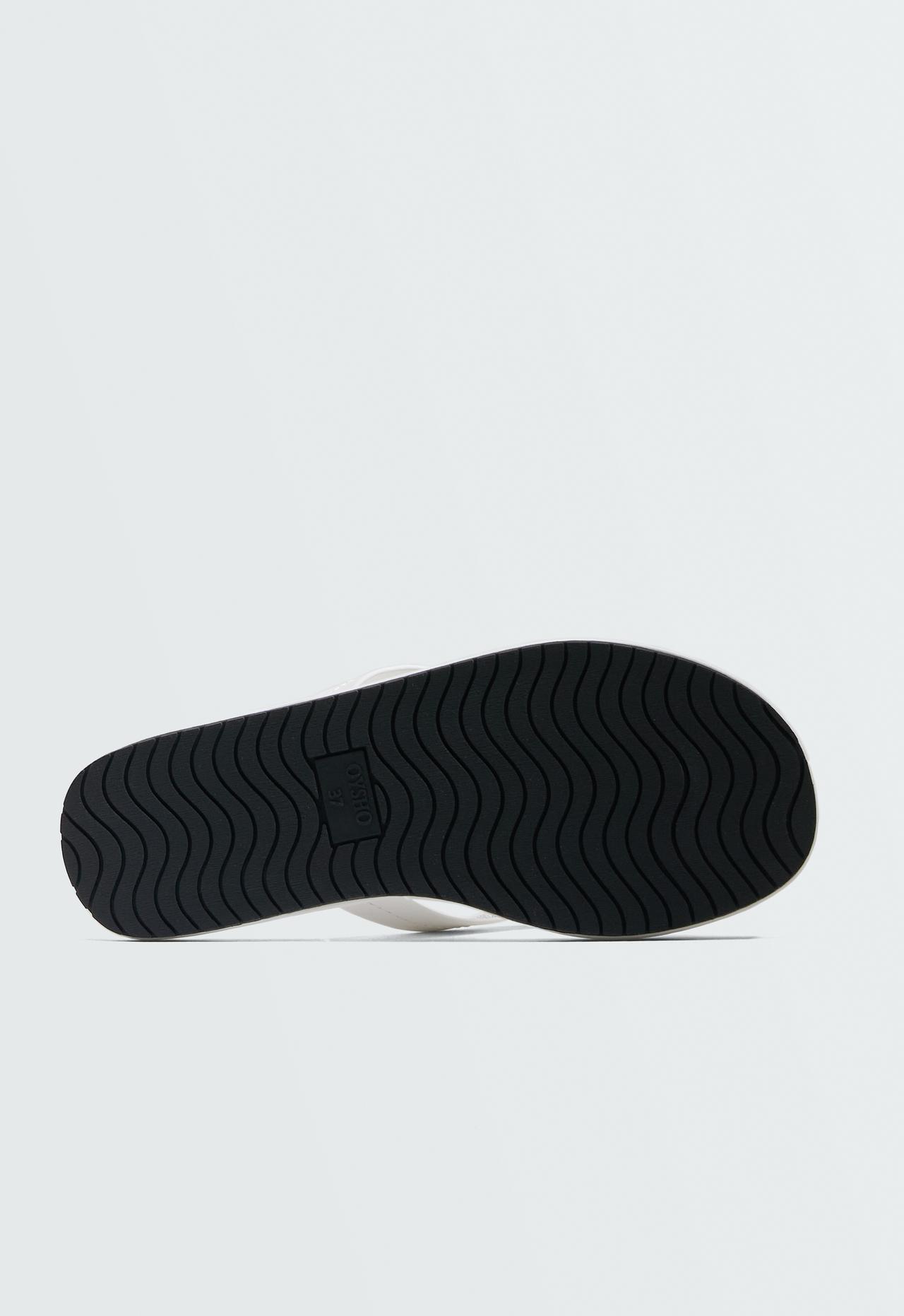 Minimalist flat sandals — WHITE
