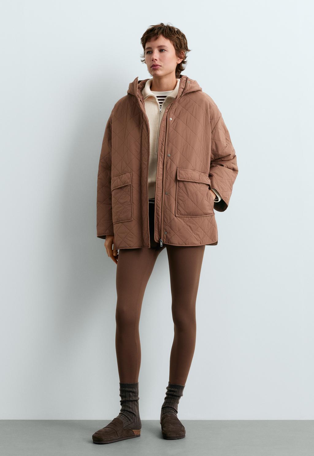 Fellex® aerogel padded jacket with faux-fur-effect lining
